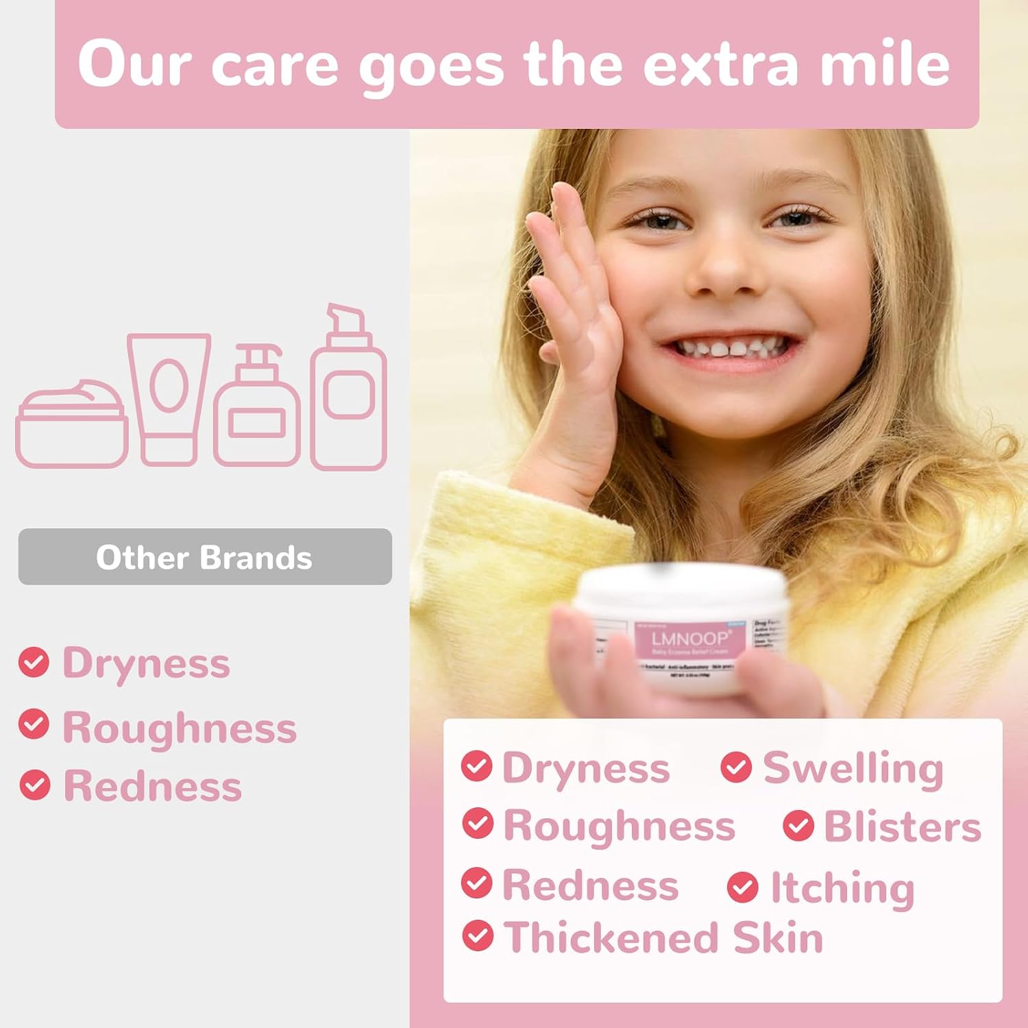 Baby Eczema Relief Cream, All-Natural Herbal Formula for Safe, Soothing Skin Protection Against Rashes, Dryness, Redness, and Itchiness, 3.53oz - Image 6