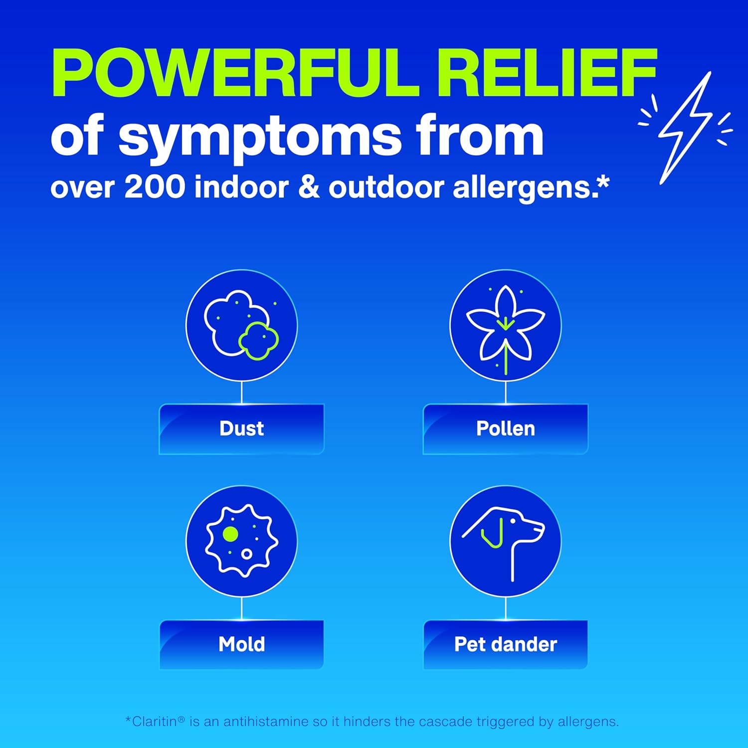 Claritin Children's Allergy Medicine, 24-Hour Non-Drowsy Loratadine 5mg Chewable Tablet, Antihistamine for Kids Ages 2 Years and Older, Grape Flavored, Dye-free, 40 Tablets - Image 4