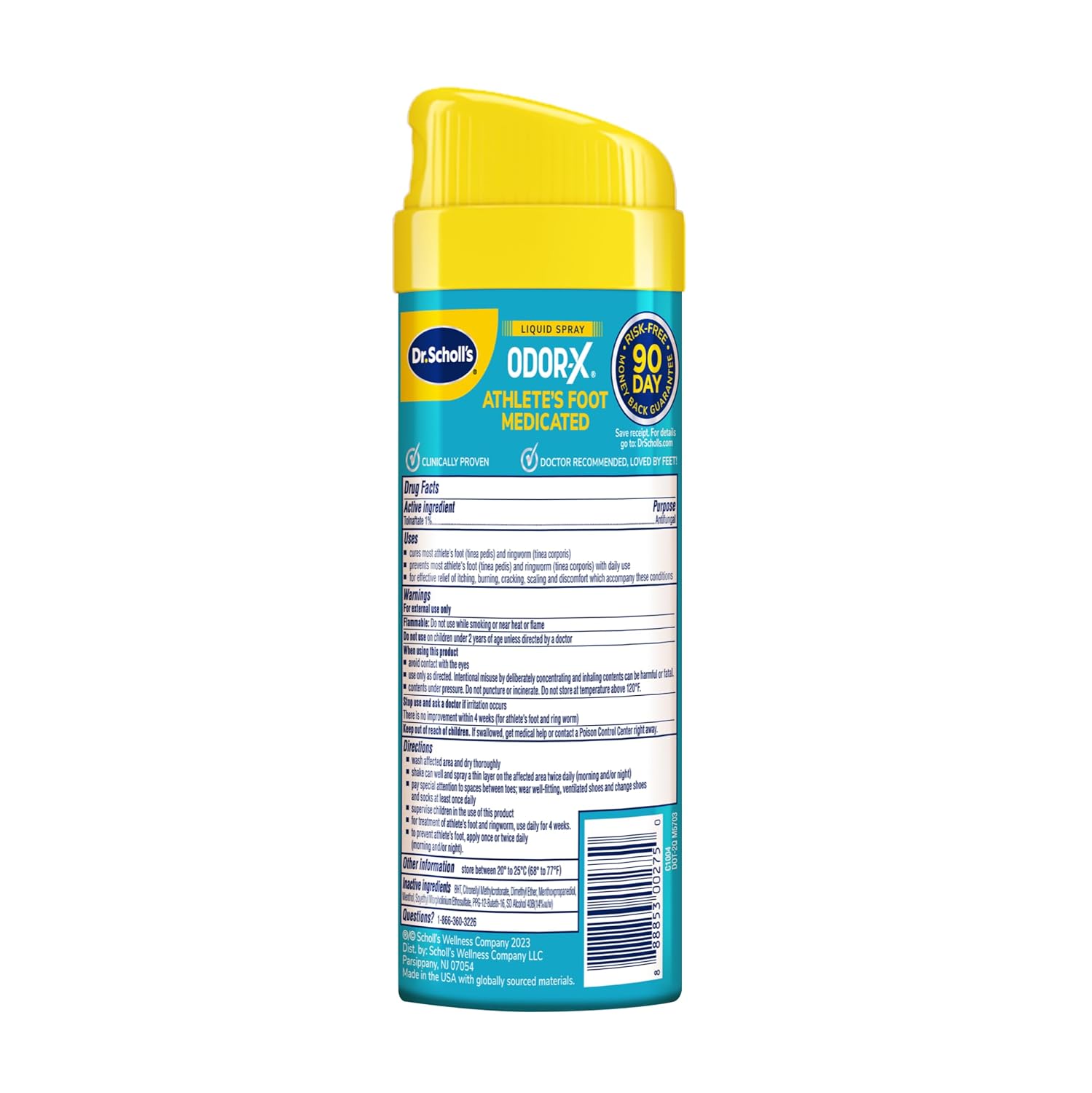 Dr. Scholl's Odor-X Medicated Athlete's Foot Spray, Foot Odor Spray, 5.3 oz - Image 8