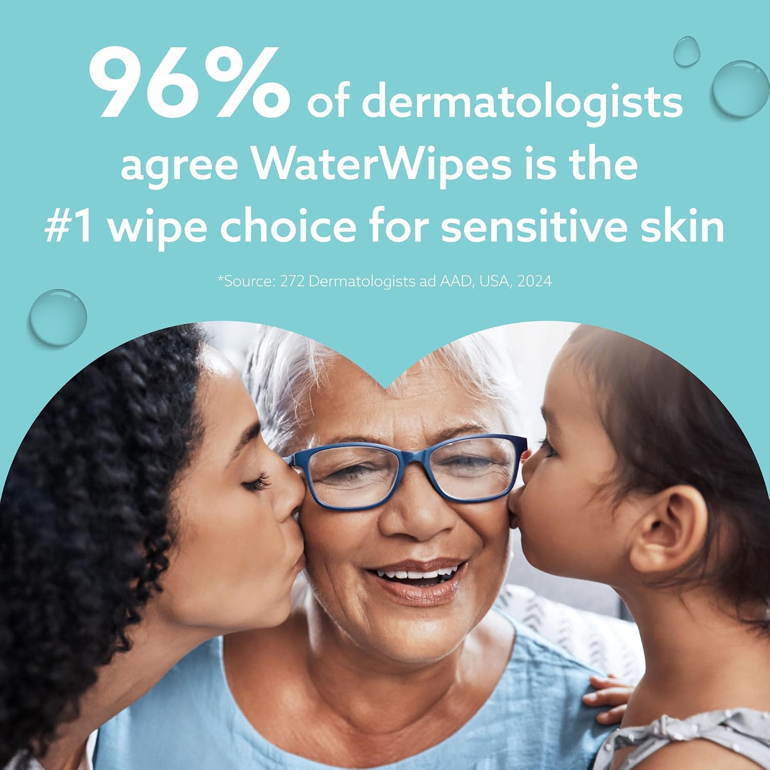 WaterWipes Sensitive+ On The Go Wipes, 3-In-1 Cleans, Cares, Protects, 99.9% Water, Unscented & Hypoallergenic Wet Wipes, 28 Count (Pack of 1) - Image 7