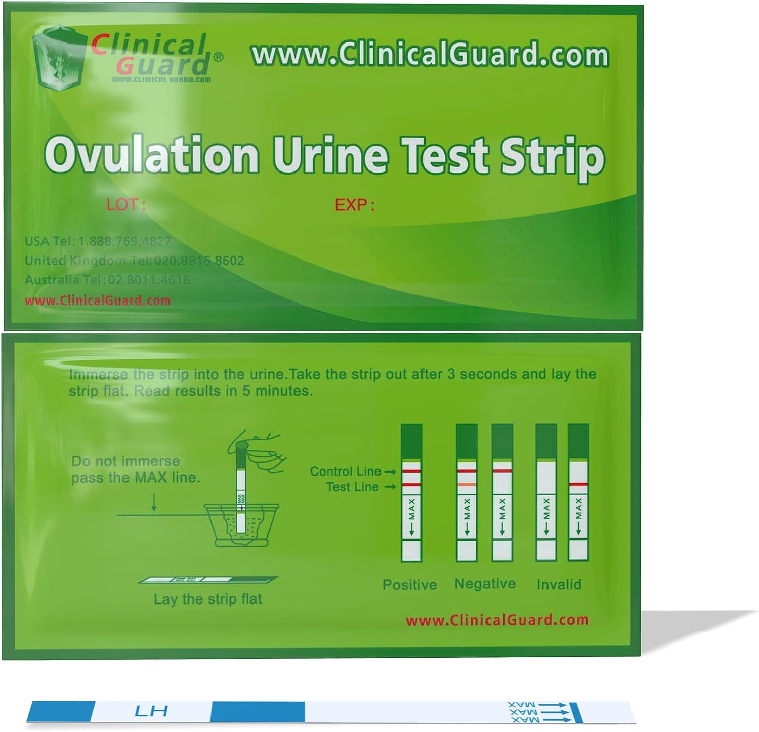 Clinical Guard Ovulation Test Strips Pack of 100 - Accurate Measurement Within 5 min - Ovulation Tests Cost-Effective Fertility Test for Women - Image 6