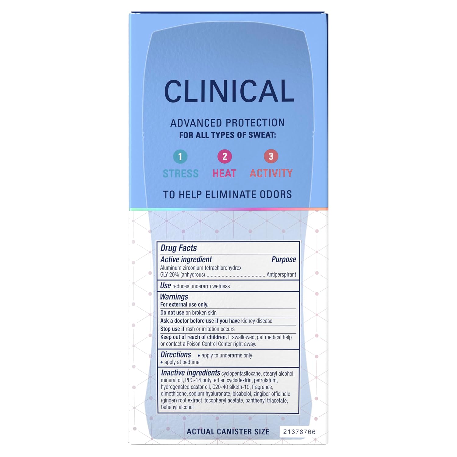 Secret Clinical Strength 100HR Antiperspirant Deodorant for Women, 3X Sweat & Odor Protection vs. Ordinary Antiperspirant, Hyaluronic Acid, Completely Clean, Invisible Solid 2.6 oz - Image 11