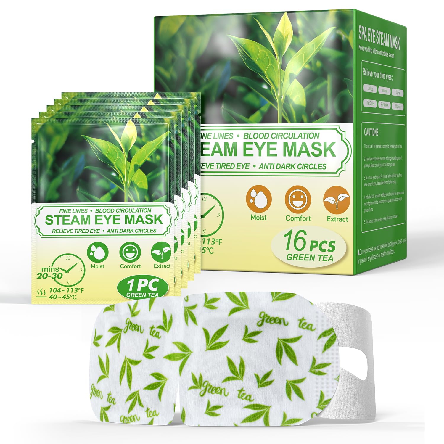 16 Packs Steam Eye Masks for Dry Ey...