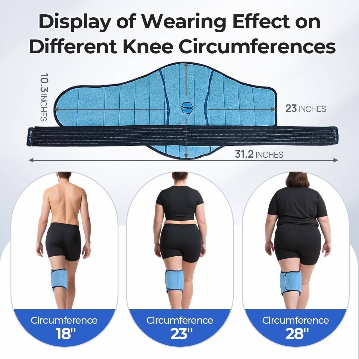 Comfpack Knee Ice Pack Wrap, 2 Hours Ice Pack for Knee Replacement Surgery - Image 8