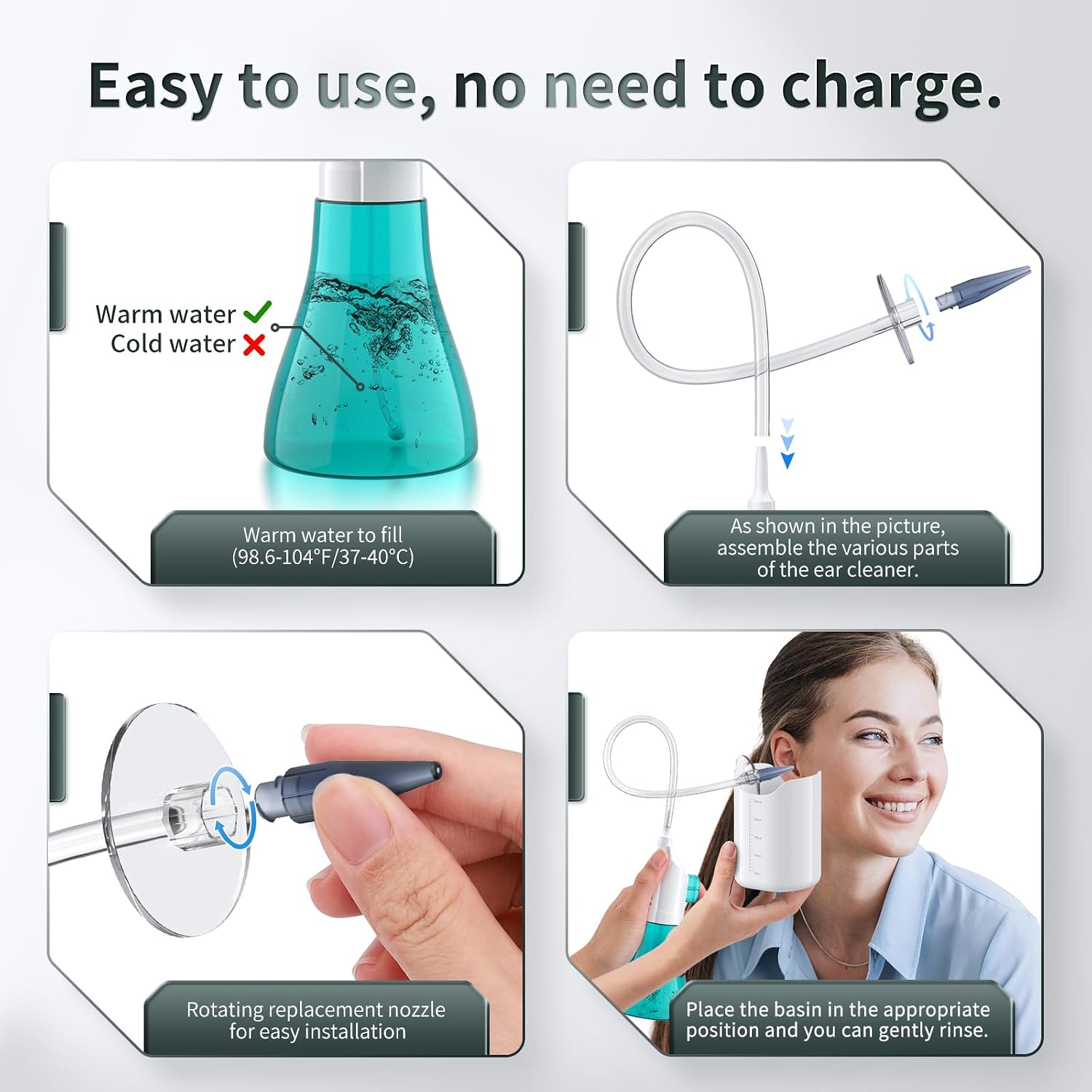 Ear Wax Removal Kit, Manual Irrigation System, Ear Cleaner - Image 3