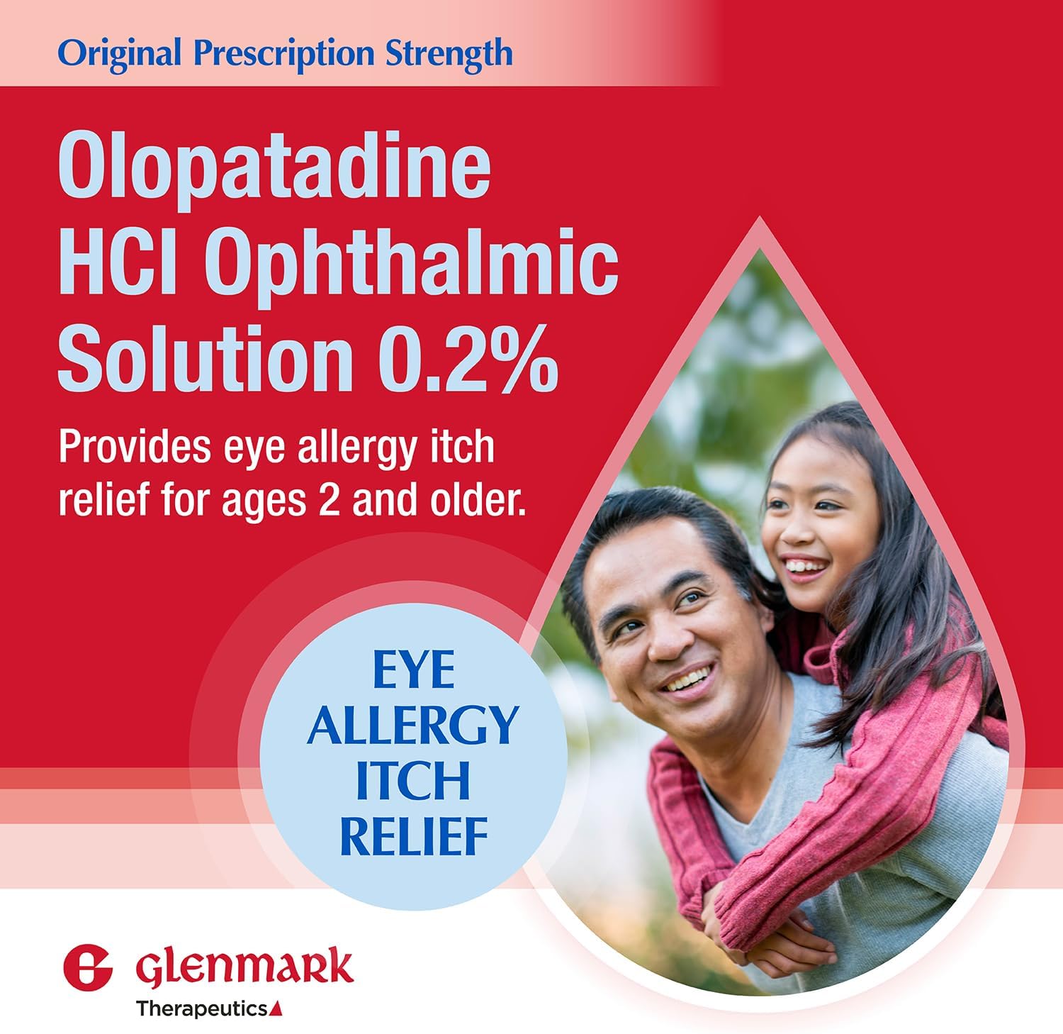 Glenmark Therapeutics Olopatadine Eye Drops for Allergies, Redness Relief, Antihistamine Eye Drops, Allergy Relief from Pet Dander, Pollen, Grass, Ragweed, Works in Minutes, Olopatadine HCl 0.2% 2.5ml - Image 3