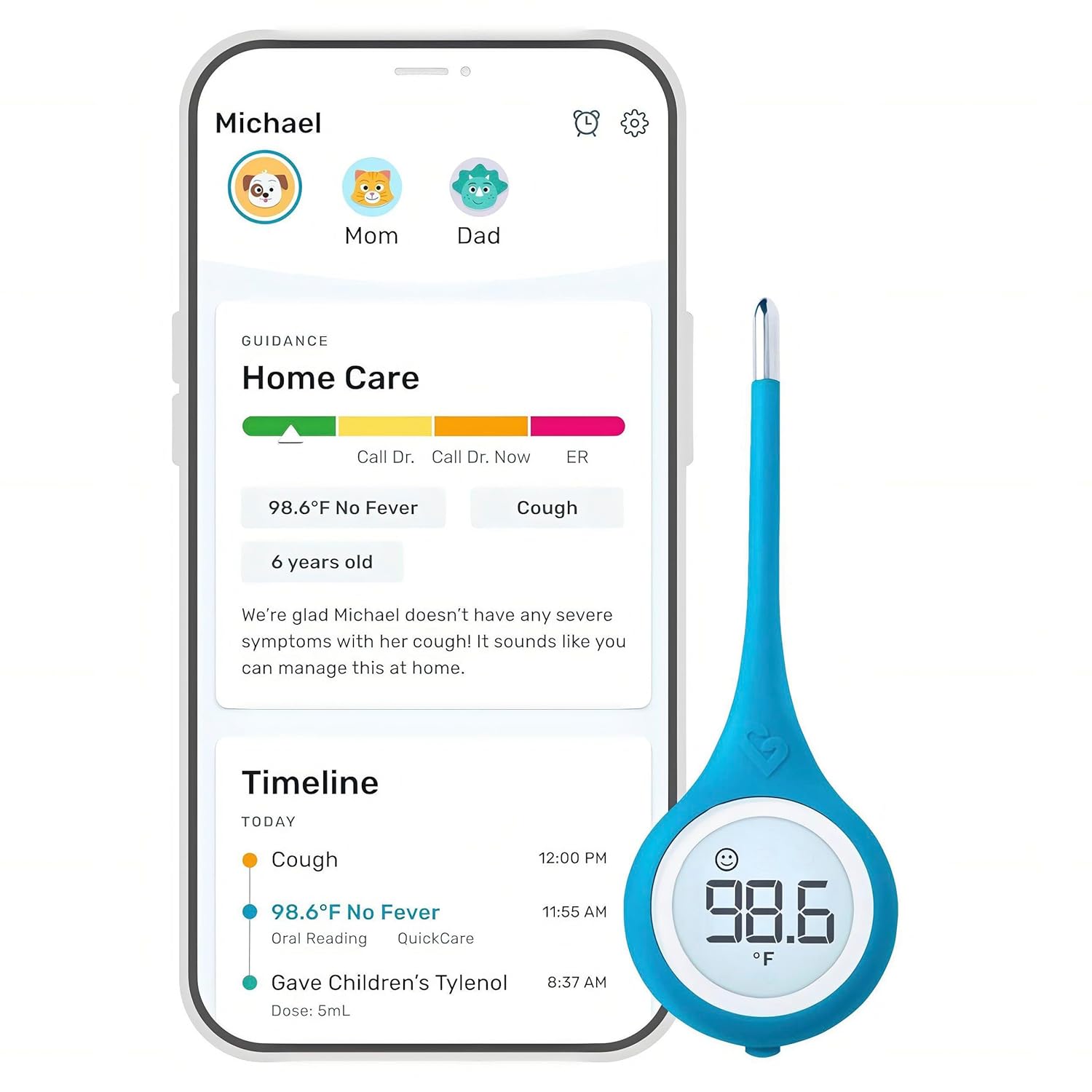Kinsa QuickCare Smart Digital Therm...