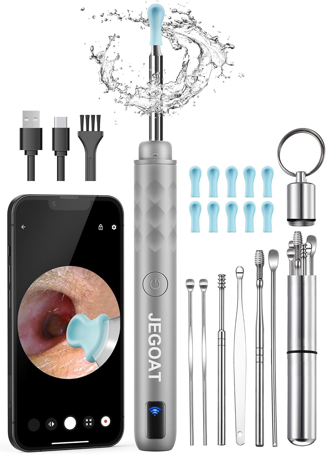 JEGOAT Ear Wax Removal, Ear Cleaner...
