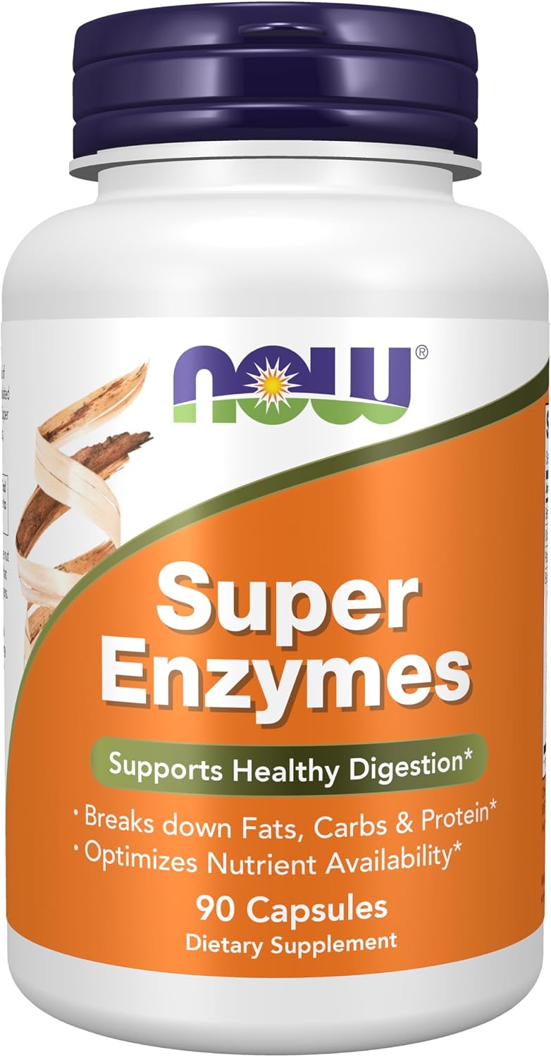 NOW Supplements, Super Enzymes Brom...