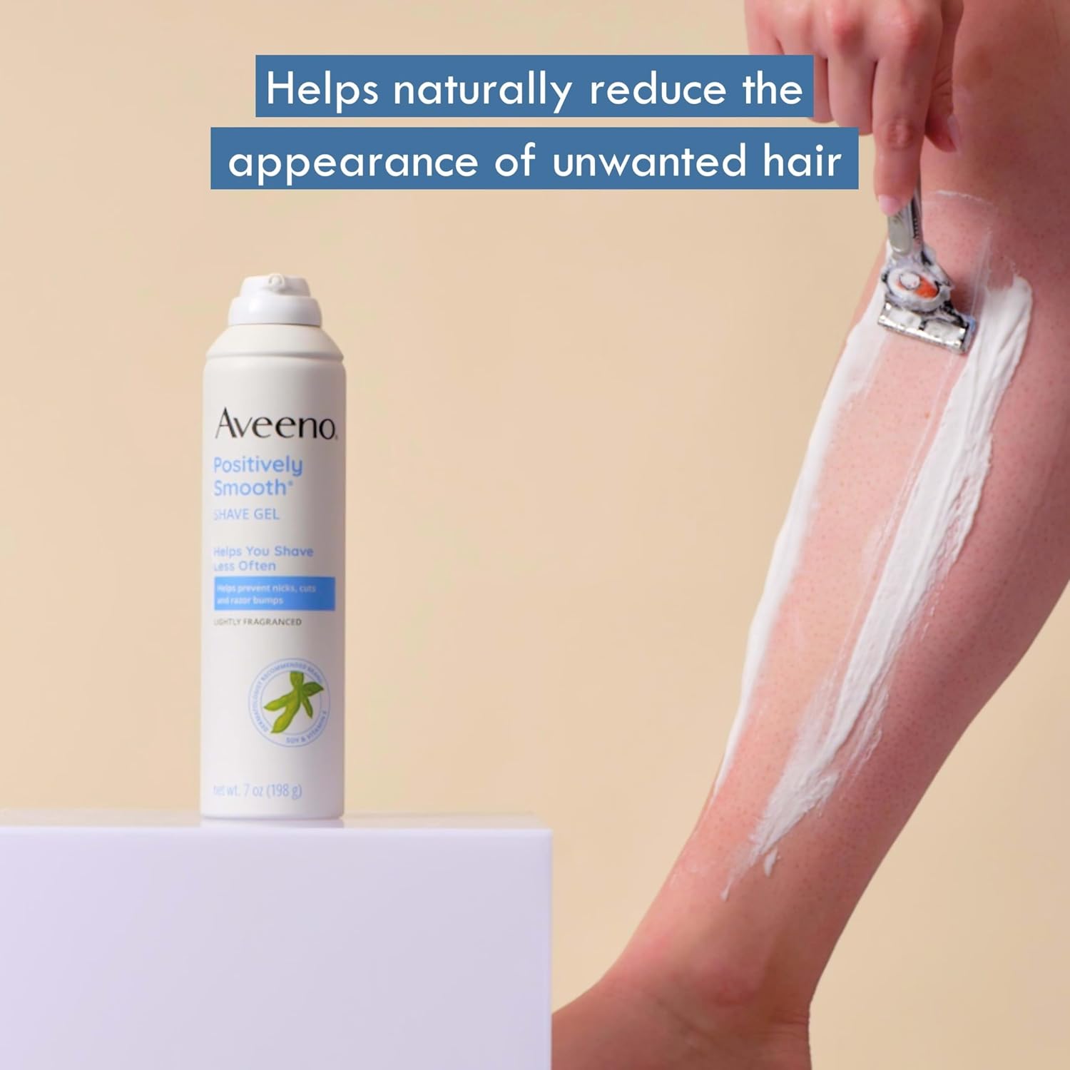 Aveeno Positively Smooth Moisturizing Shave Gel, Twin Pack, 2 x 7 oz - Image 4