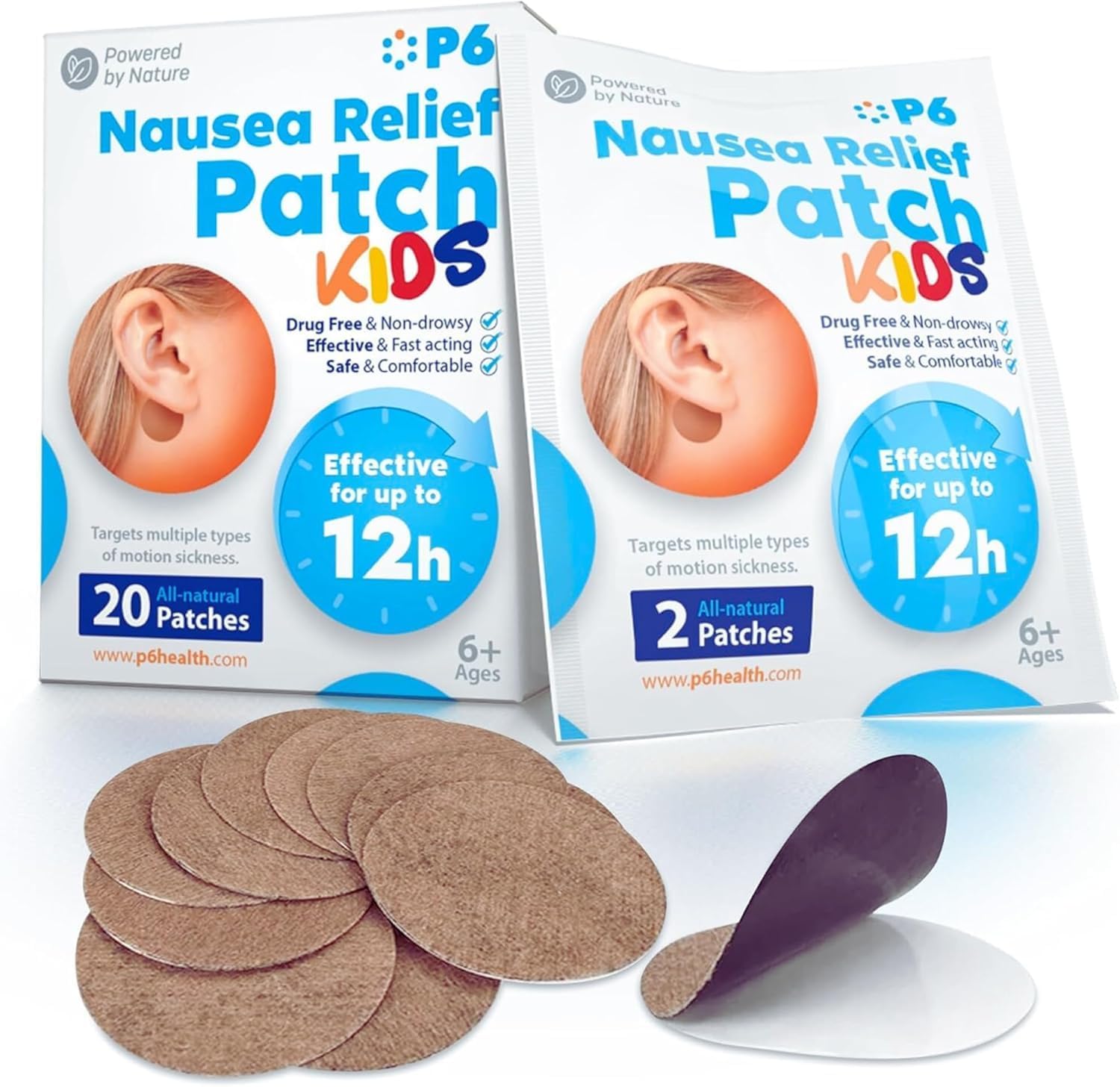 P6 Motion Sickness Patches for Kids...