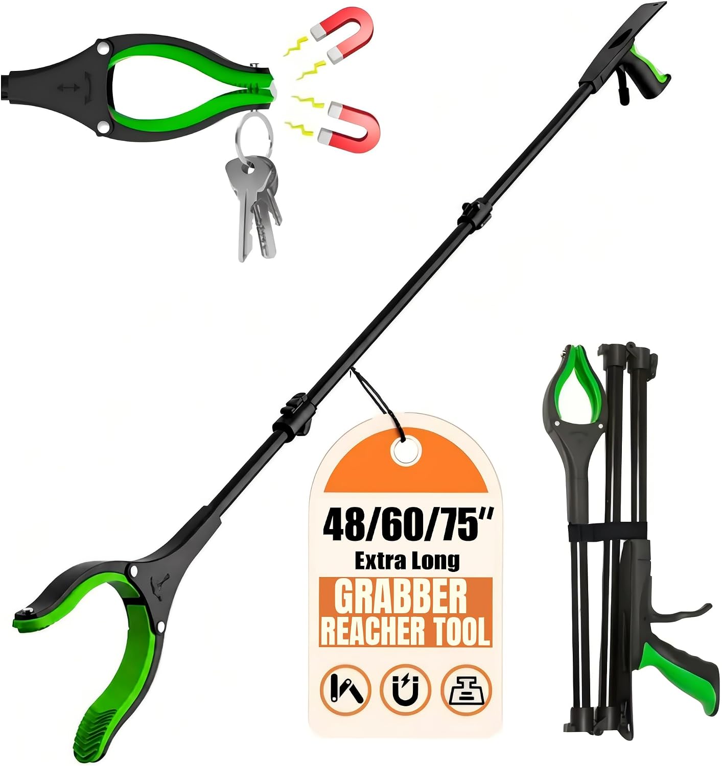 75Inch Extra Long Grabber Reacher T...