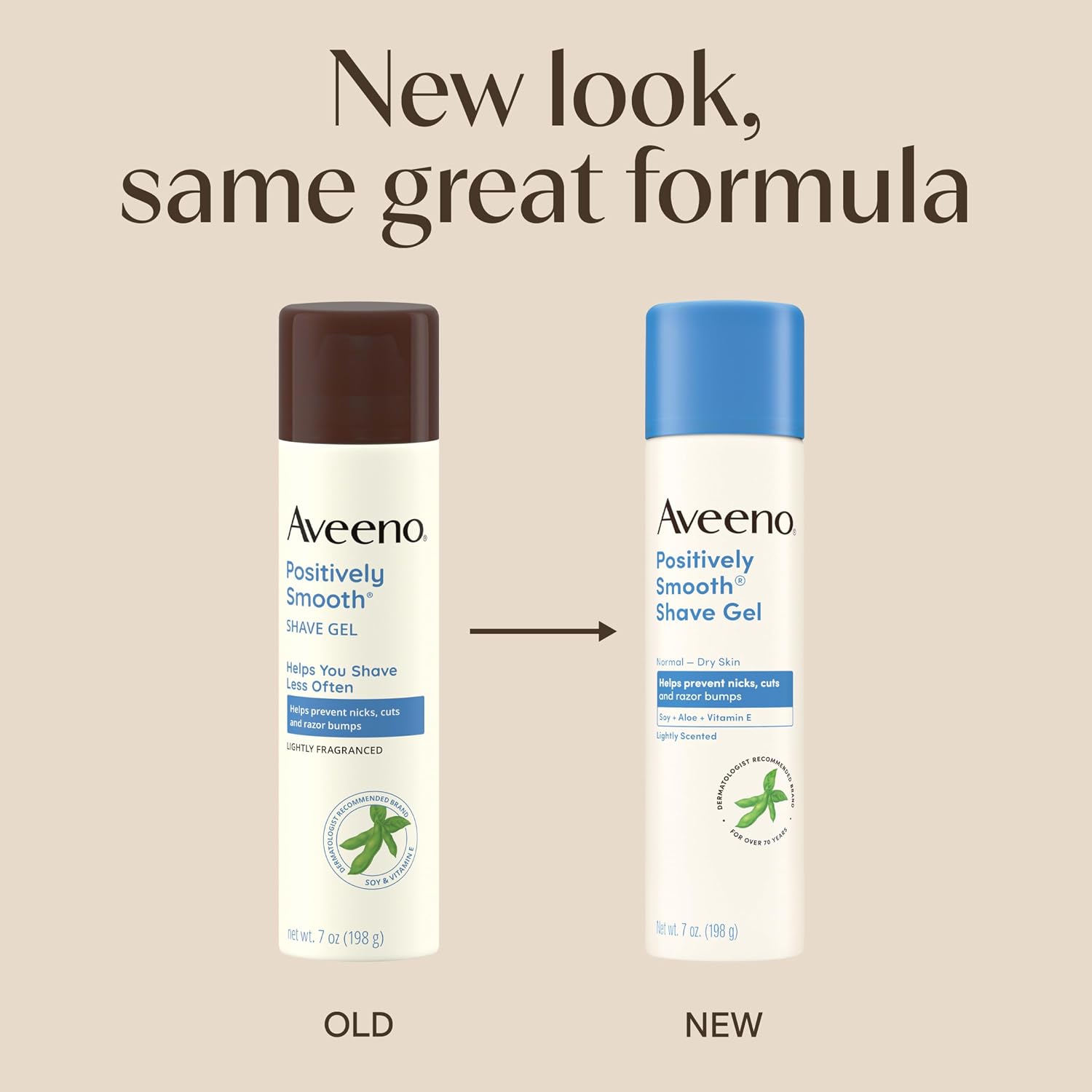 Aveeno Positively Smooth Moisturizing Shave Gel, Twin Pack, 2 x 7 oz - Image 2