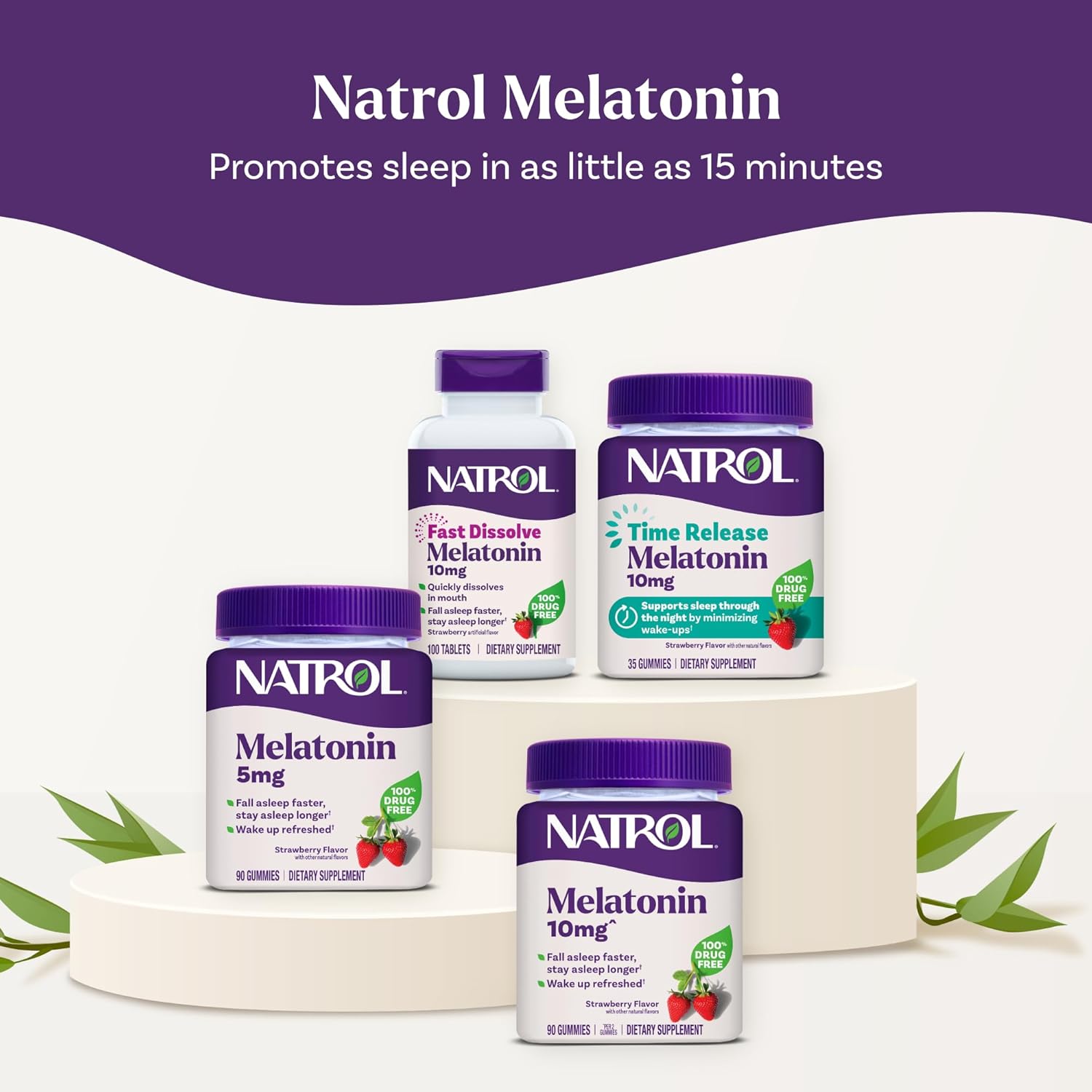 Natrol Melatonin 10 mg Time Release, Nighttime Sleep Aid, 100 Tablets - Image 8