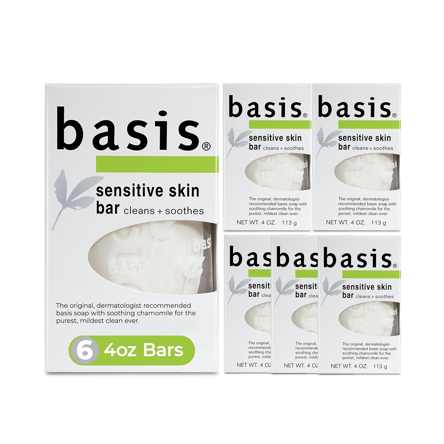 Basis Sensitive Skin Bar Soap for B...
