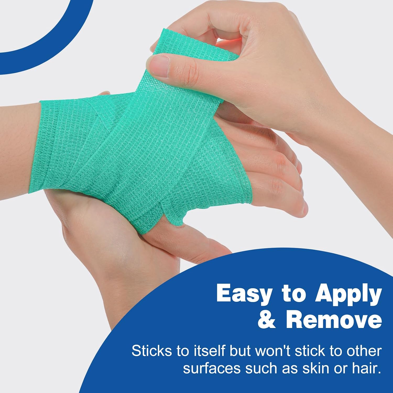 AZEN 16 Pack Self Adhesive Bandage Wrap, 2" X 5 Yards Elastic Cohesive Bandage Wrap, Color Athletic Tape, Vet Wrap, Ankle Tape - Image 4