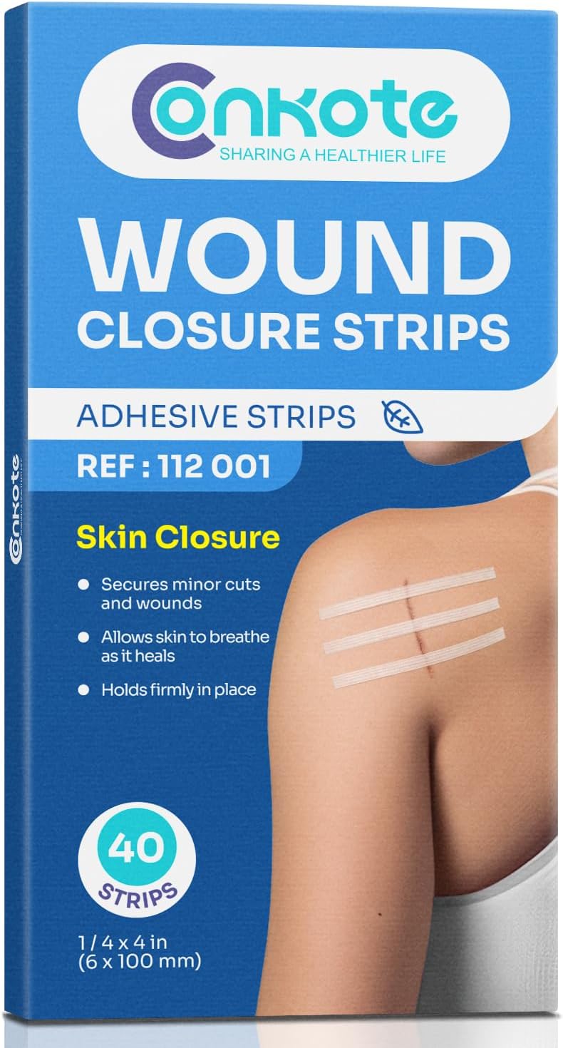 40 Wound Closures, Breathable Strip...