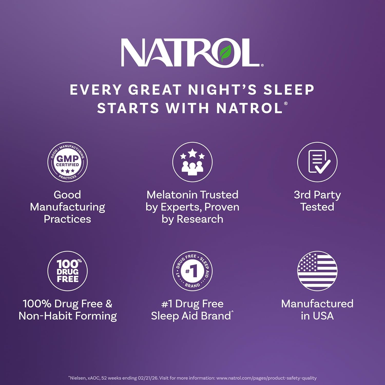 Natrol Melatonin 10 mg Time Release, Nighttime Sleep Aid, 100 Tablets - Image 6