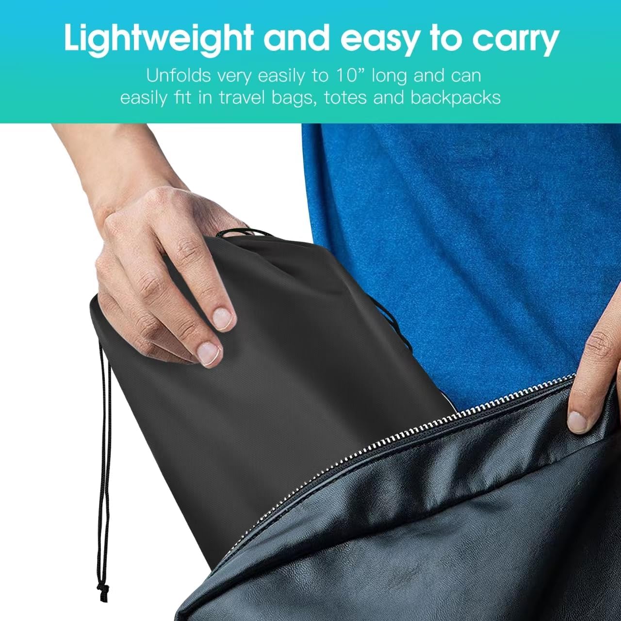 Folding Cane, Walking Poles with Adjustable Height, Canes for Men, Women and for The Elderly, Aids for People WithLlimited Mobility(Black) - Image 5