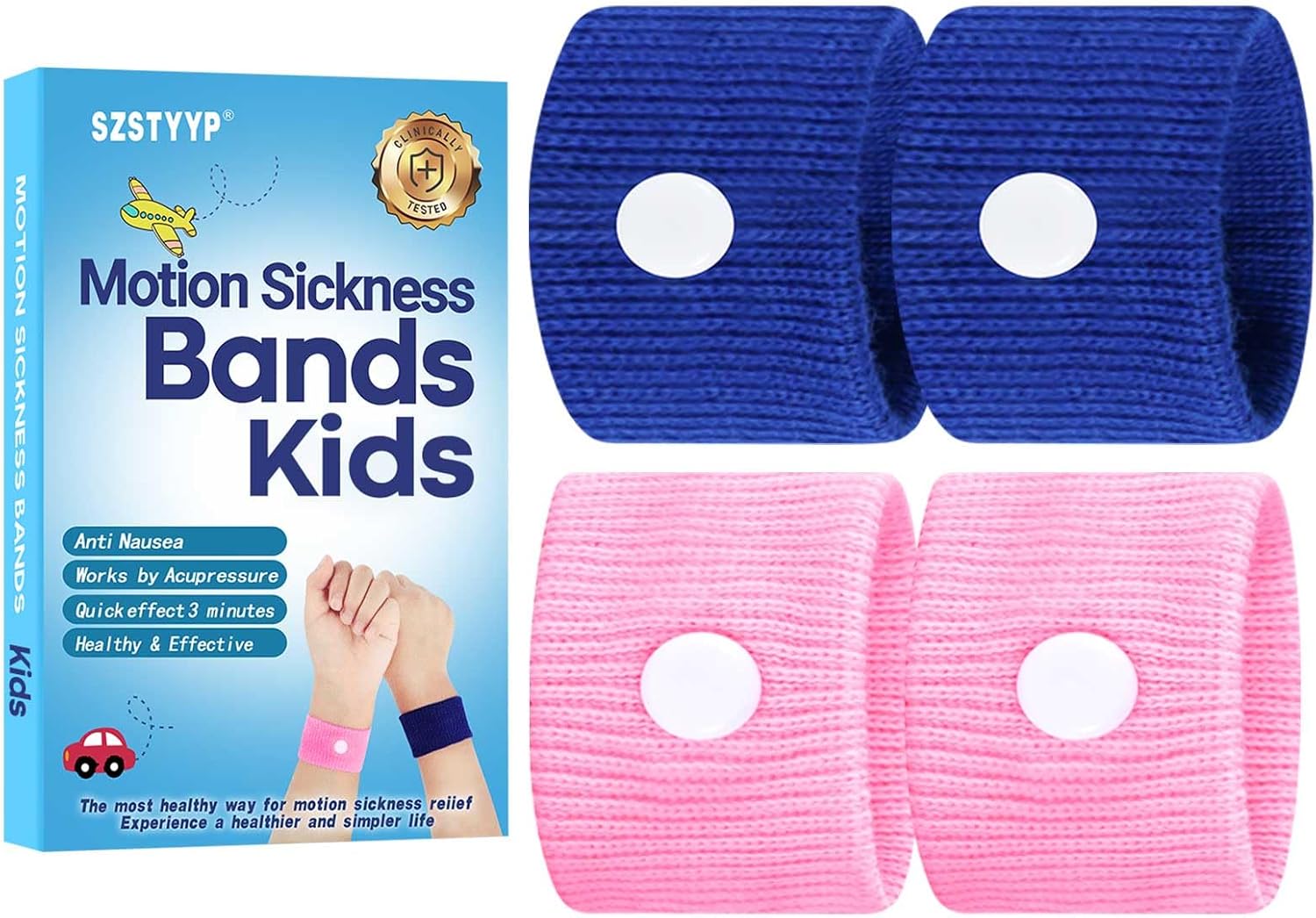 Motion Sickness Bands for Kids, Tra...