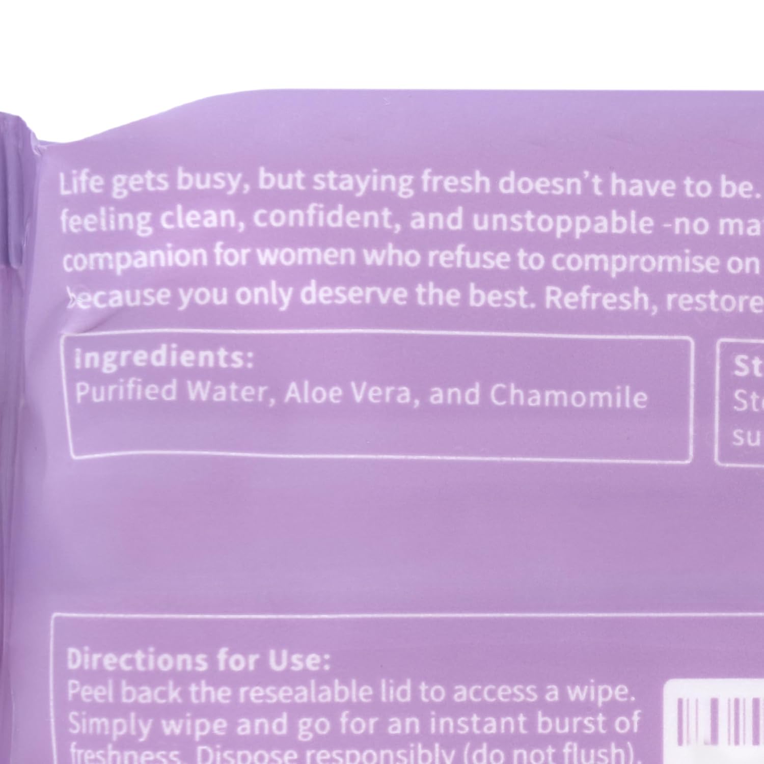 Fresh One Feminine Wipes - Natural pH Balanced Intimate Wipes for women | Soothing, Gentle Cleansing | Feminine Hygiene Wipes for Sensitive Skin, Personal Care, & Daily Use - Image 8