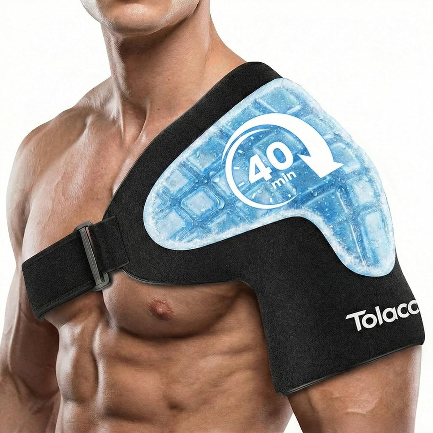 Tolaccea Shoulder Ice Pack Brace wi...