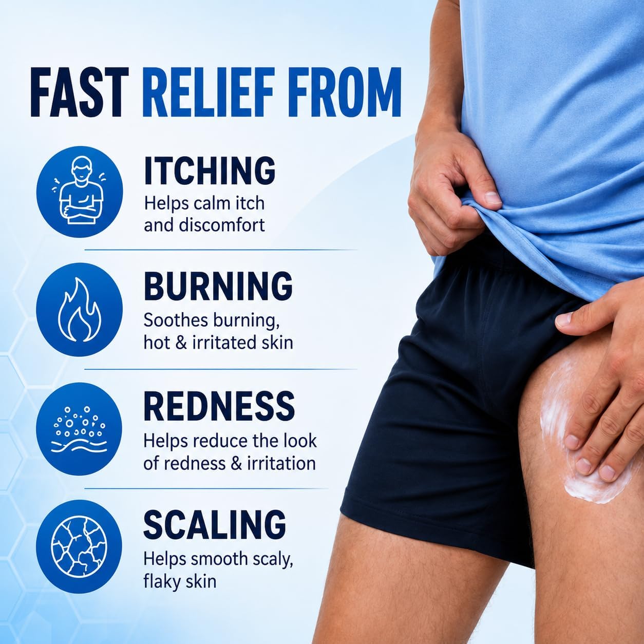 Hermon Jock Itch Antifungal Cream, Ringworm Treatment for Humans, Athlete's Foot Treatment, Ringworm Cream for Humans, Foot & Body Balm, Provides Soothing Relief-2 Pack - Image 3