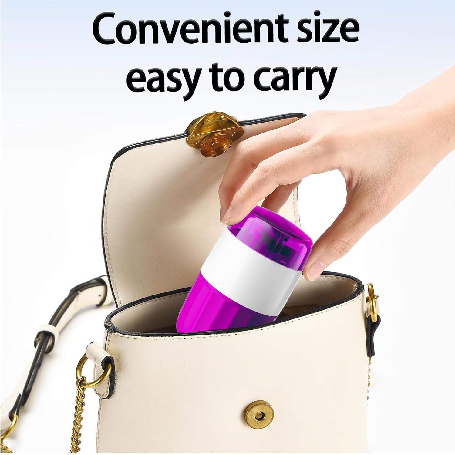Pill Cutter Splitter for Small and Tiny Pills Vitamins Tablets, Built-in Storage Compartment, Pill Crusher Fine Powder with Stainless Steel Grinding Head,Pills Grinder with Pill Box Organizer (Purple) - Image 7