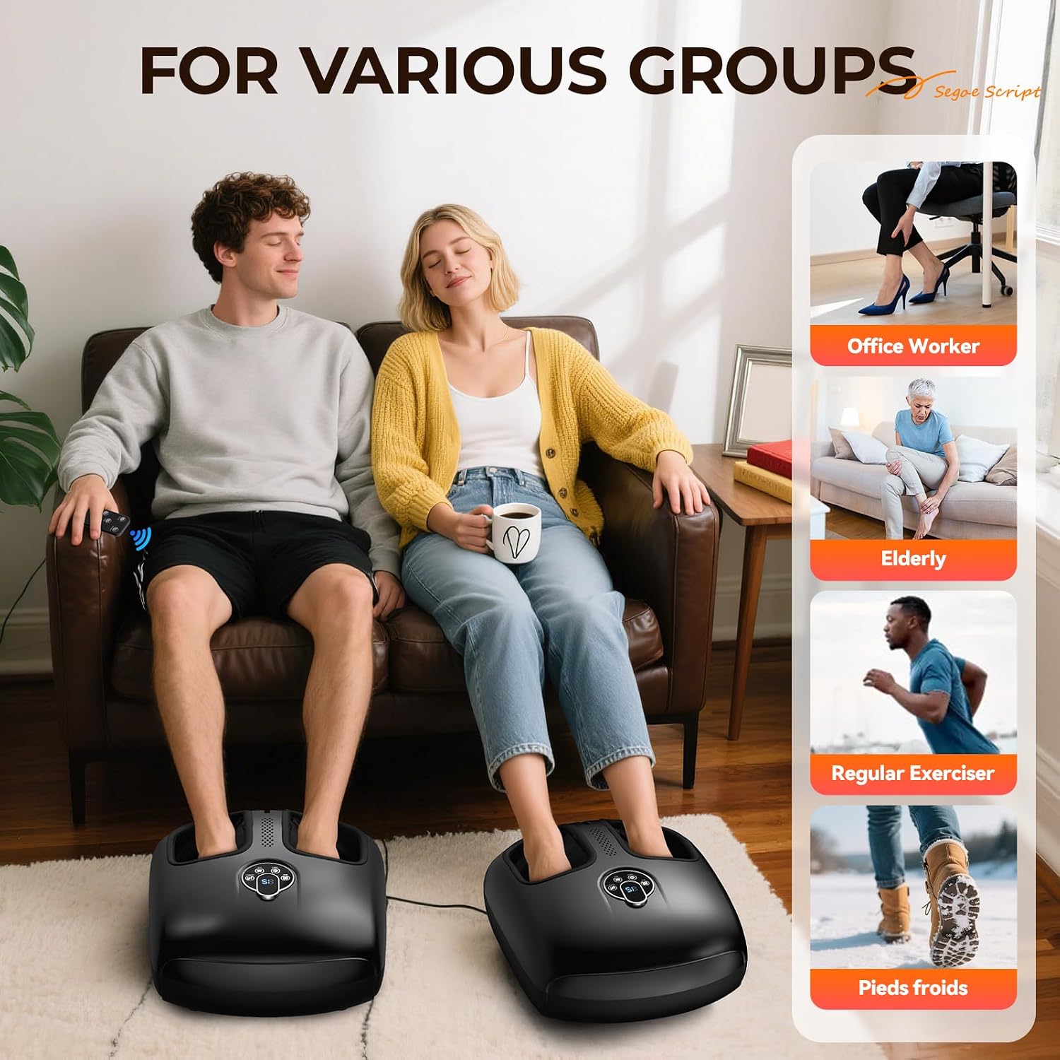 HTM Shiatsu Foot Massager with Heat for Neuropathy & Plantar Fasciitis 2026 - Image 8