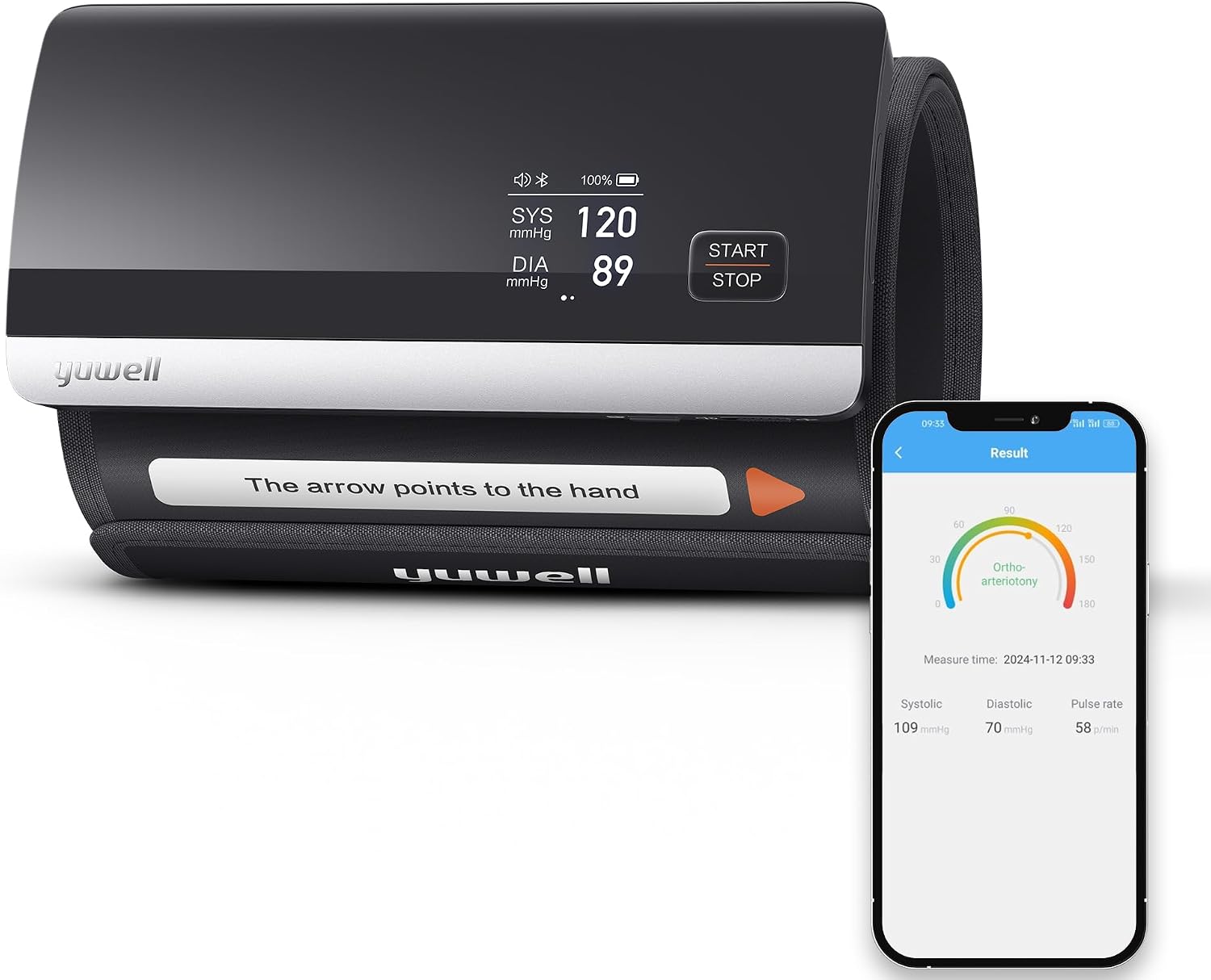 yuwell Wireless Upper Arm Blood Pre...