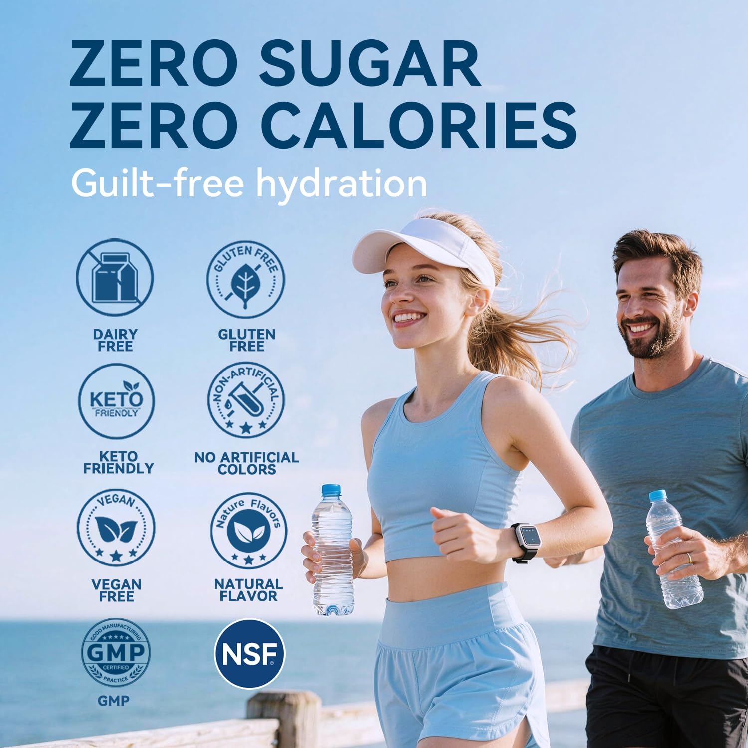 Electrolytes Powder Packets - Sugar Free & Zero Calorie Liquid Daily IV Drink Mix - Instant Hydration & Energy Supplement with 6 Electrolytes and 5 Vitamins, Keto Friendly & Vegan - 12 Sticks - Image 6