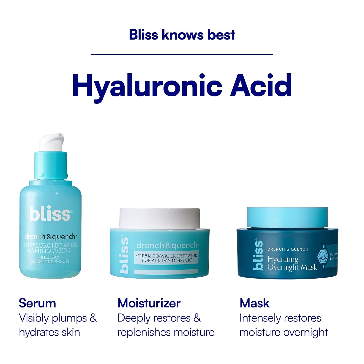 Bliss Drench & Quench Hyaluronic Acid Face Moisturizer - 1 Fl Oz - Skincare - Image 9