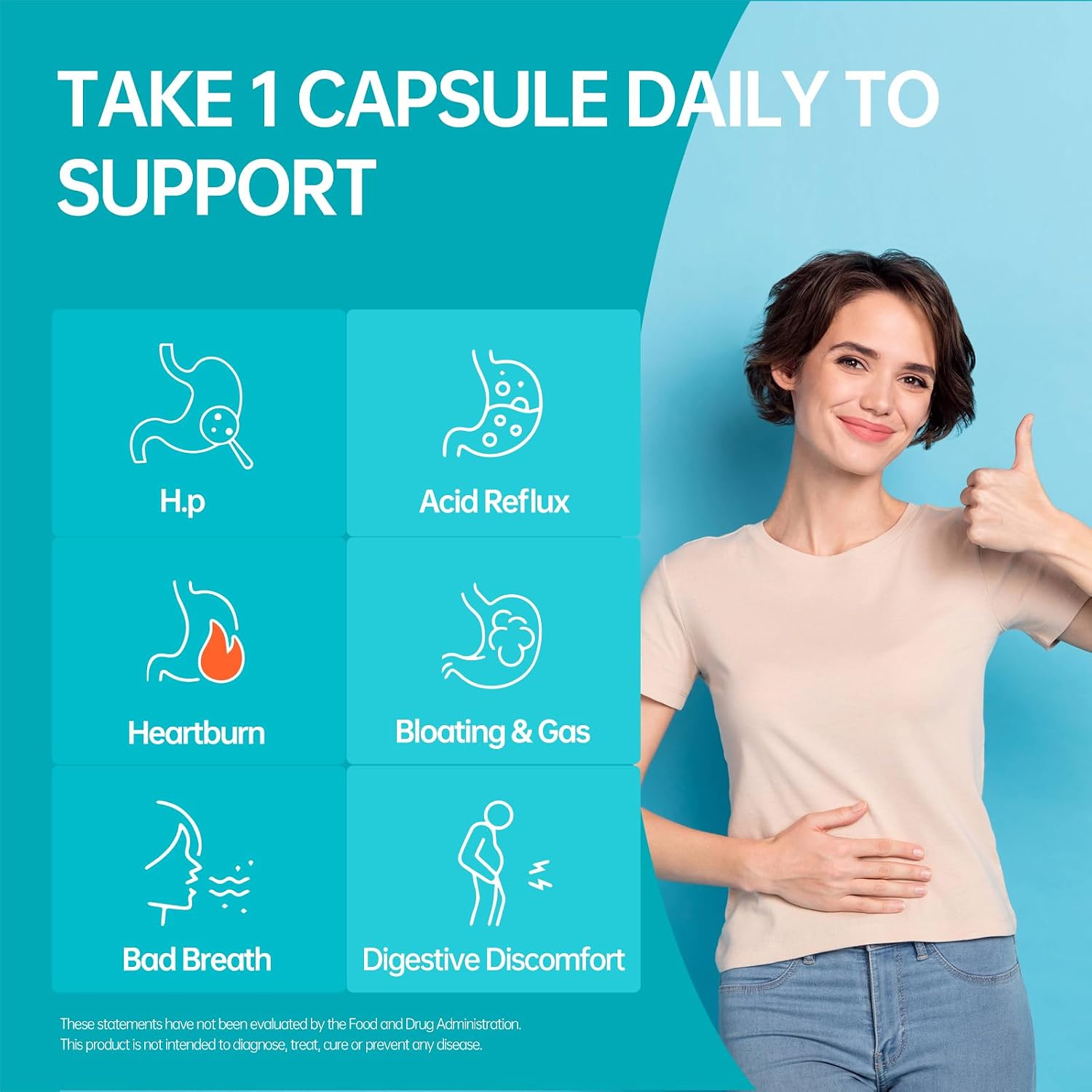 5-in-1 High Potency H. Pylori Probiotic, 1 Per Day - Supports Gastric Lining Integrity, Occasional Indigestion, Acid Comfort - Pylopass Lactobacillus Reuteri, Gluten Free, Vegan, 30ct, Made in Germany - Image 9