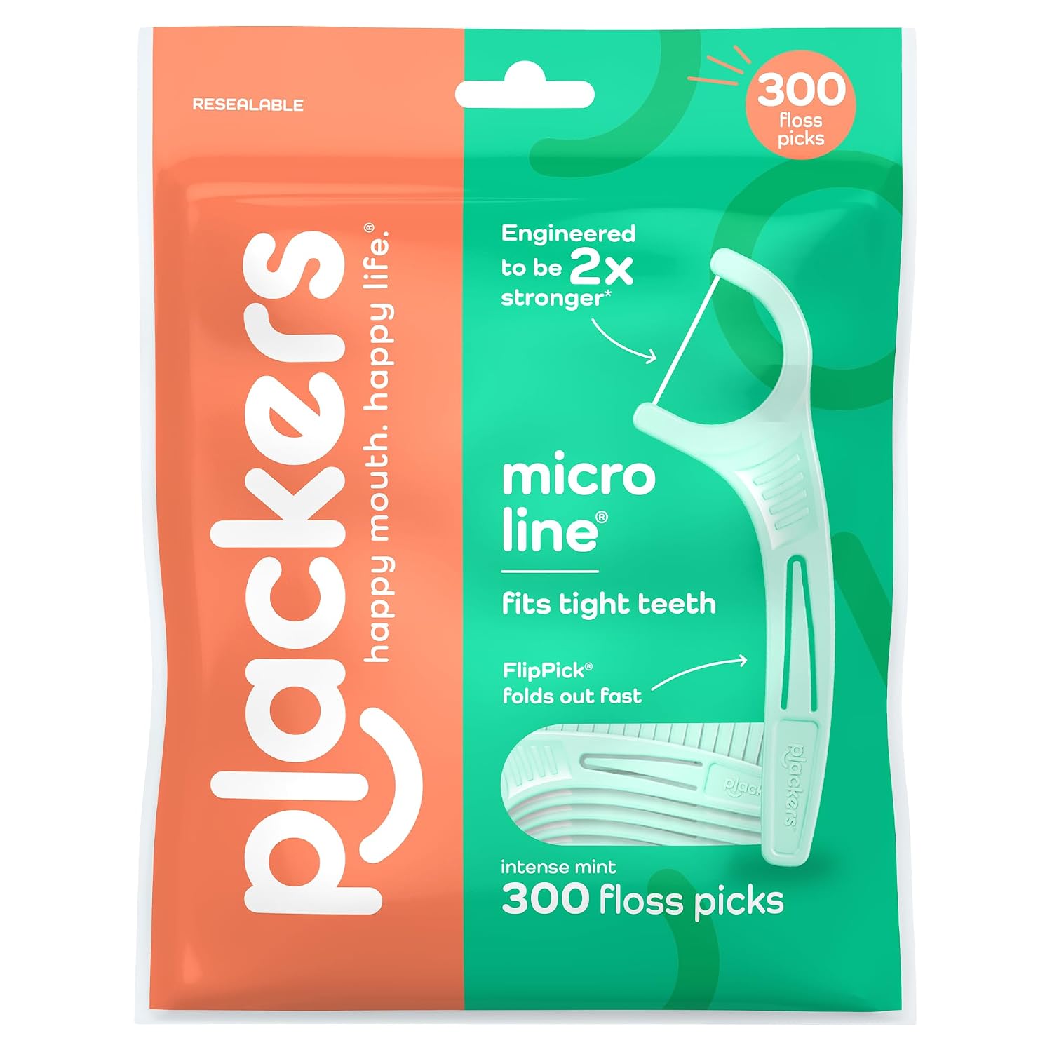 Plackers Micro Line Floss Picks, In...
