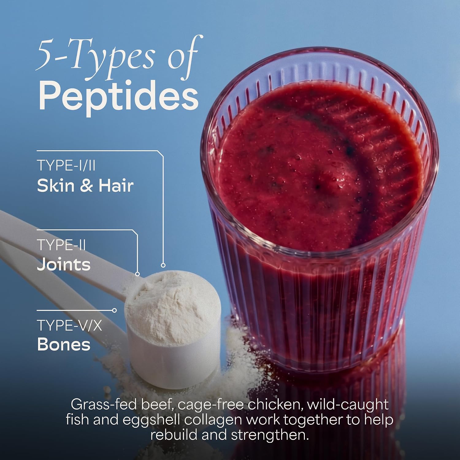 Wholesome Wellness Premium Multi Collagen Peptides Protein Powder for Women and Men, 5 Types of Hydrolyzed Collagen, Grass-Fed, Non-GMO & Unflavored, Pure Protein for Youthful Skin & Joint Recovery - Image 6