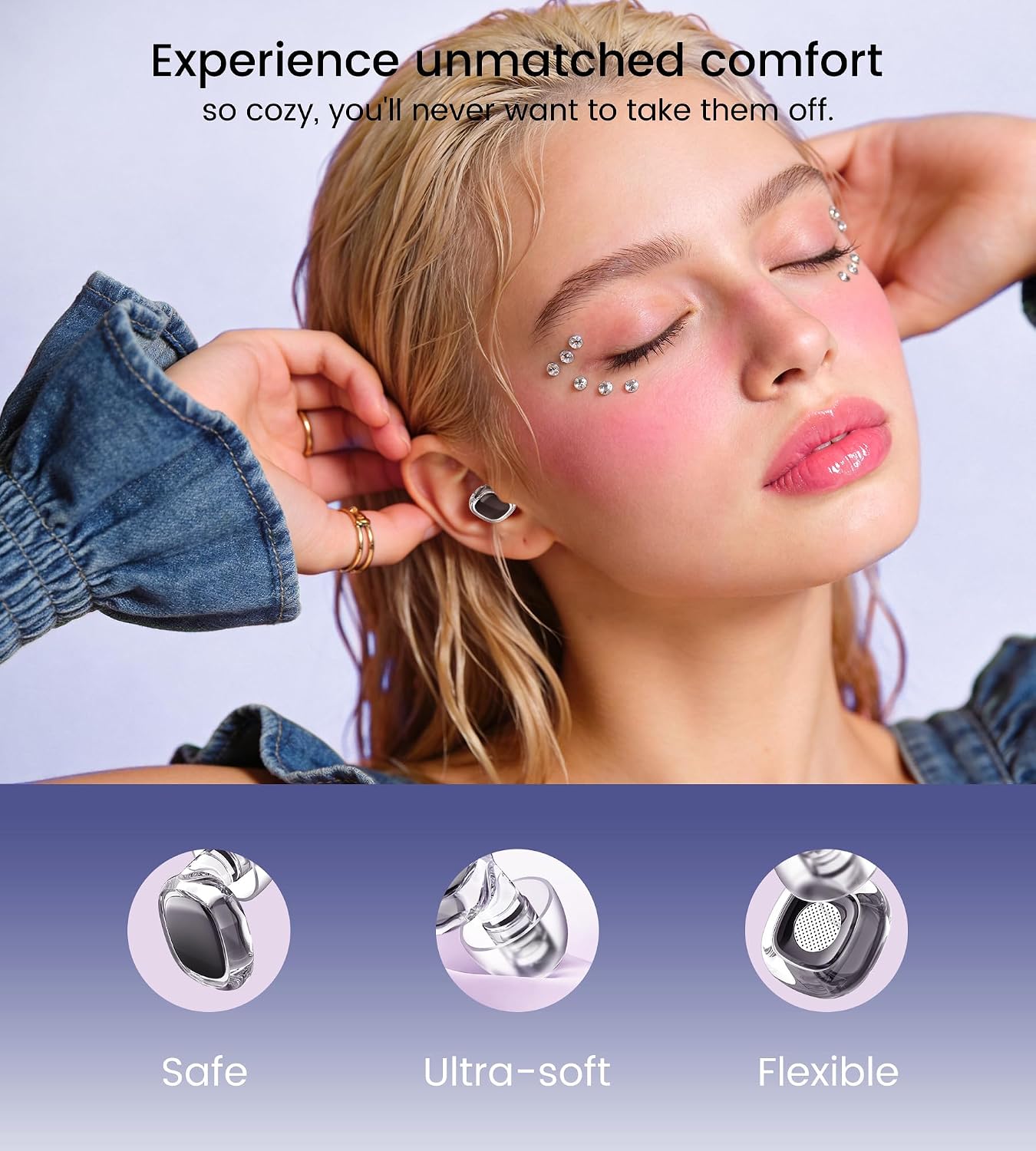 Upgrade Stylish Ear Plugs for Sleep, 45dB Noise Reduction, Side Sleeper Friendly, All-Day Comfort, Reusable, Earplugs for Muffling Snoring, Focus, Travel, Noise-Sensitive, Motorcycle - Image 6