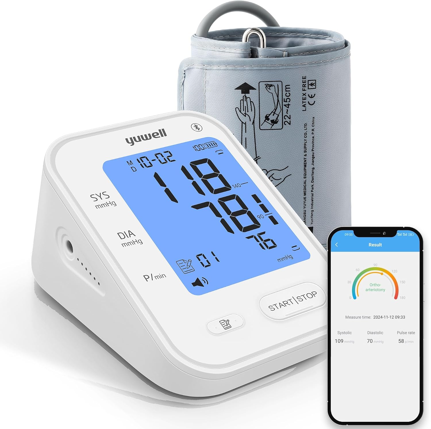 yuwell Bluetooth Blood Pressure Mon...