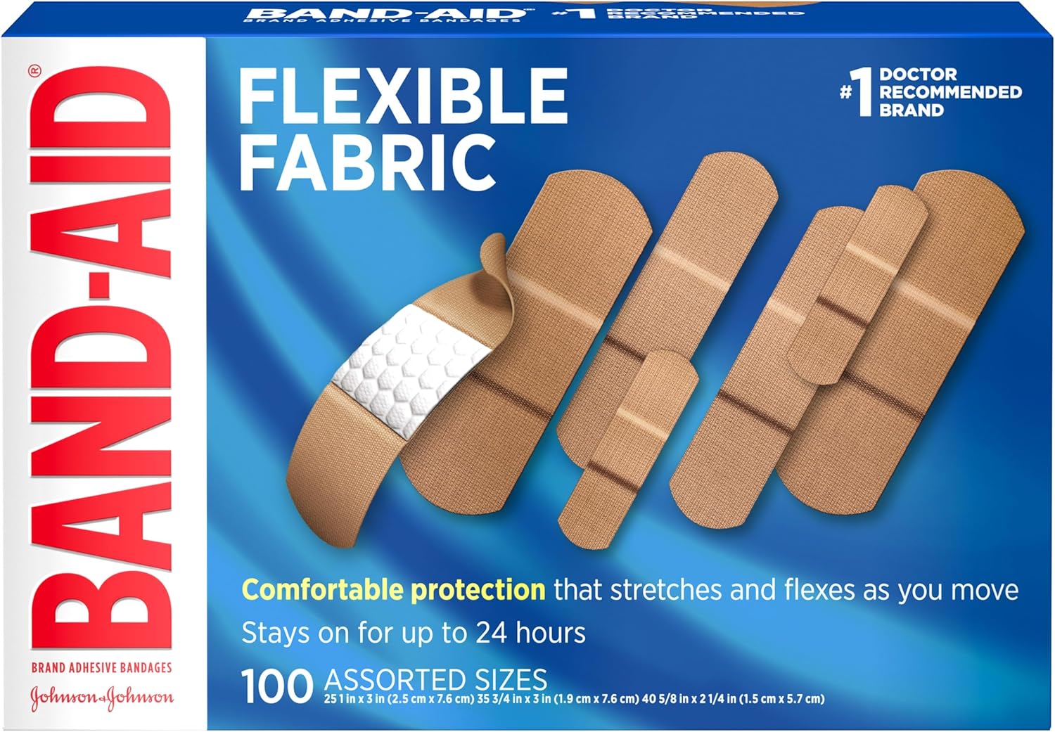 BAND-AID Brand Flexible Fabric Adhe...