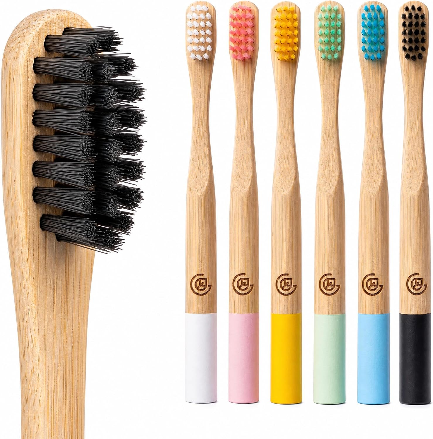GREENZLA 6 Pack Kids Bamboo Toothbr...