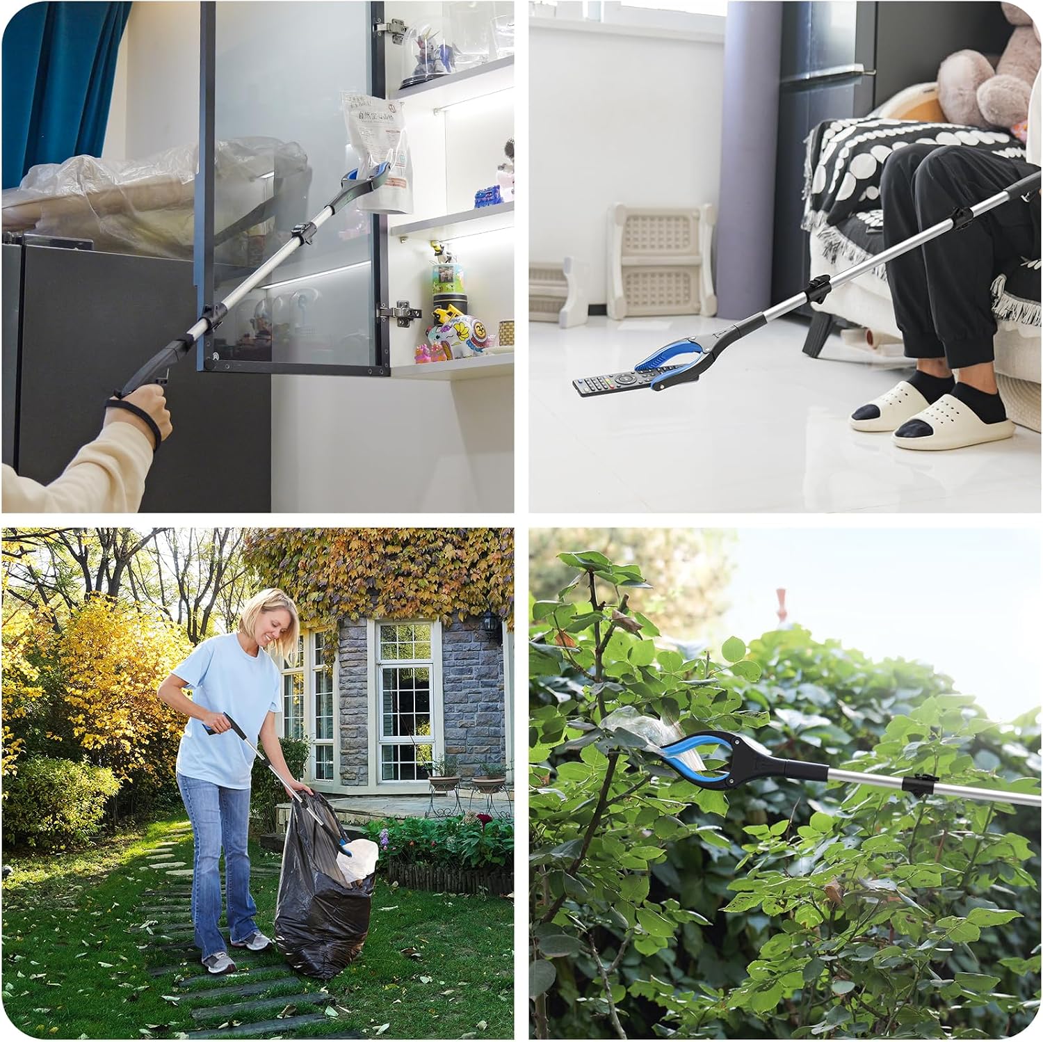 Grabber Reacher Tool 36 Inch, Foldable Grabber with Anti-Slip 360° Rotating Jaw, Magnetic Tip for Seniors, Heavy Duty Reacher Grabber Pickup Tool for Elderly After Surgery Recovery - Image 7