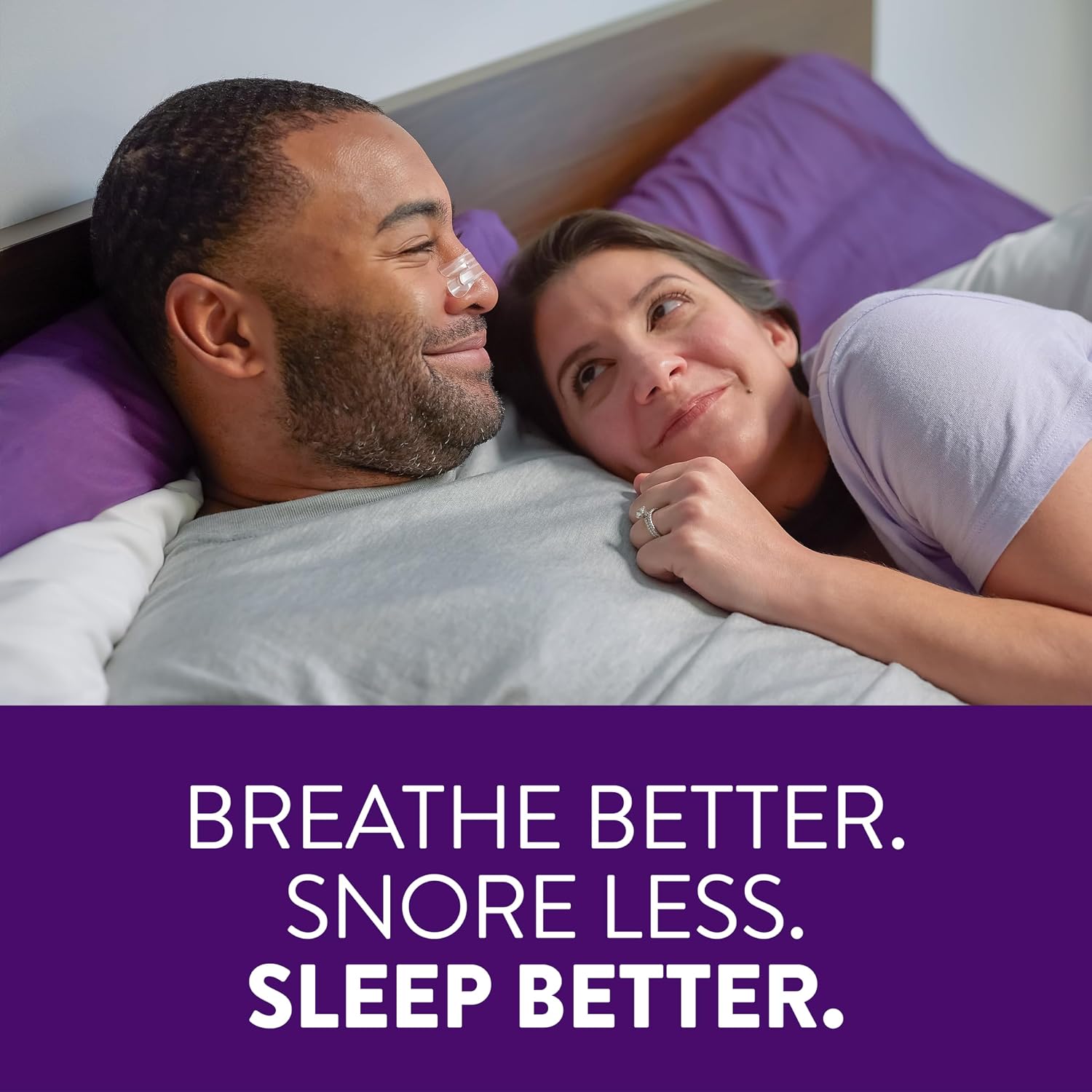 ZzzQuil Sleep Nasal Strips, Clear Nasal Strips, Snoring Relief from Nasal Congestion, Works Instantly, Reduces Nasal Congestion for Less Snoring and Better Sleep, Drug Free, 52 Nasal Strips - Image 5