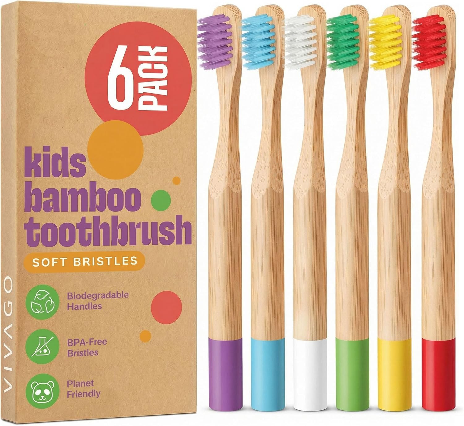 VIVAGO Kids Toothbrush – Kids...