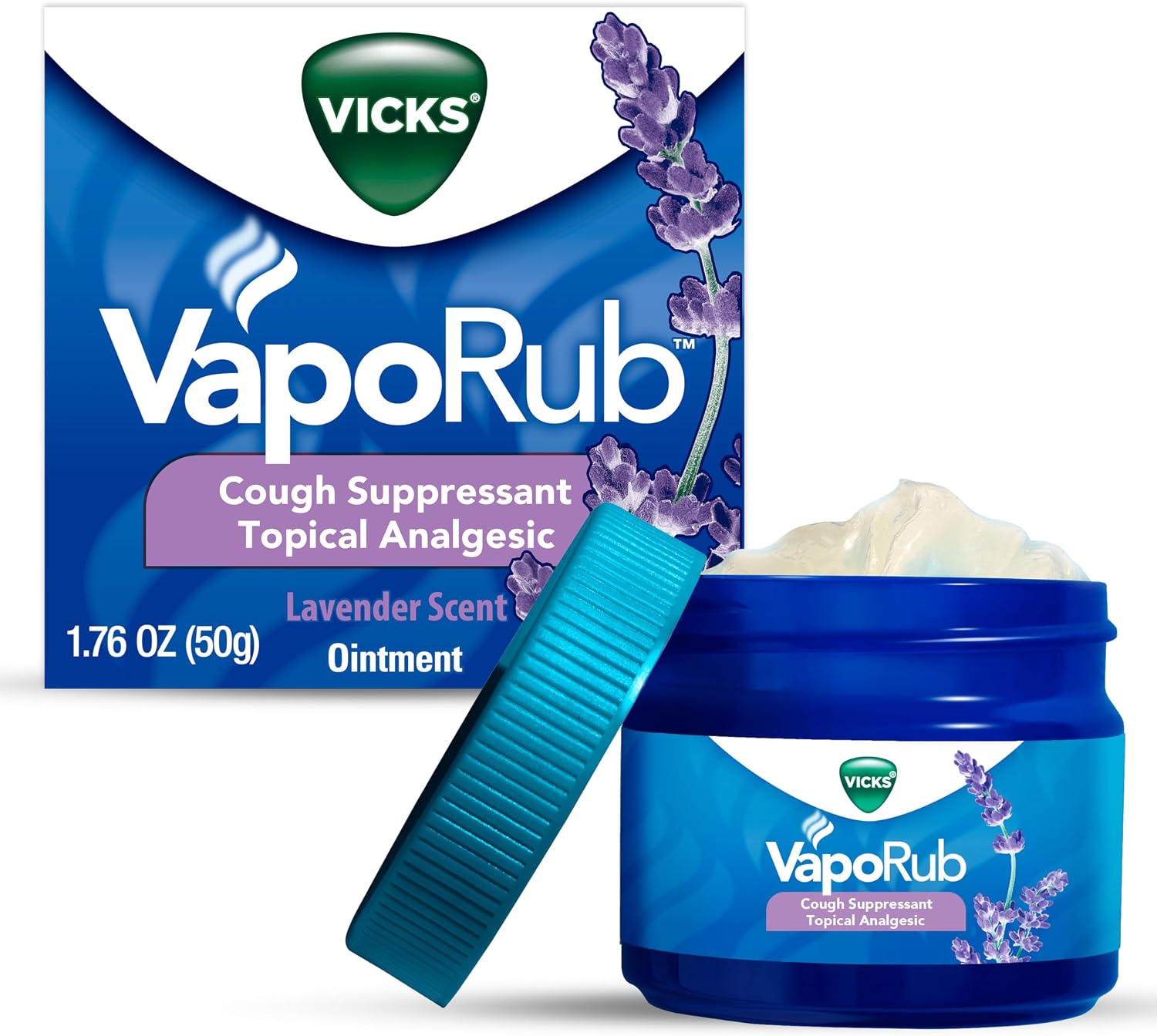 Vicks VapoRub, Lavender Scent, Coug...