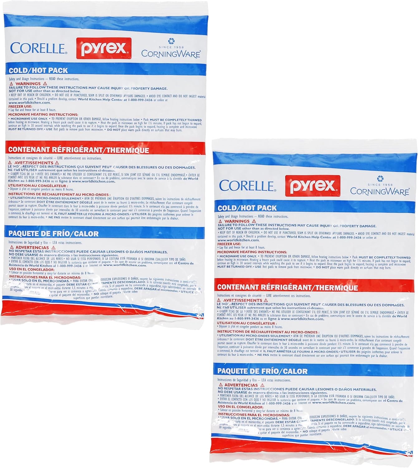 Pyrex Portable Large Cold/Hot Pack ...