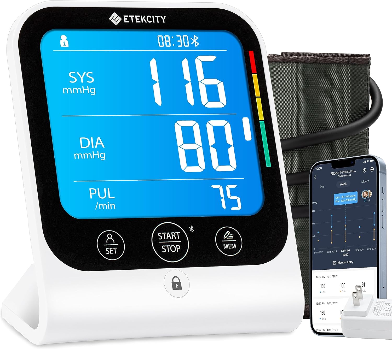Etekcity Bluetooth Blood Pressure M...