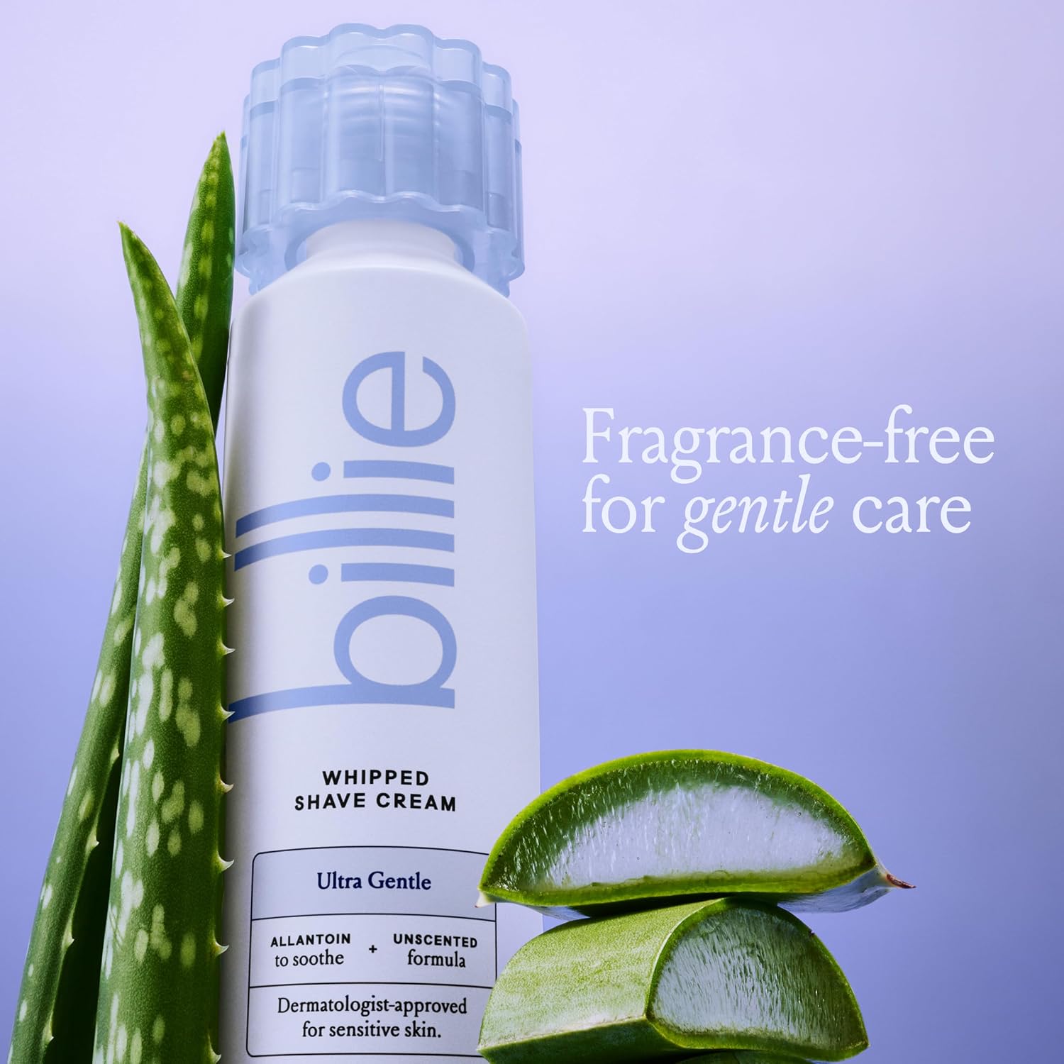 Billie Whipped Shave Cream - Ultra Gentle Protection - Fragrance-Free & Dermatologist-Approved - Designed for Sensitive Skin - 6.5 fl oz - Image 6