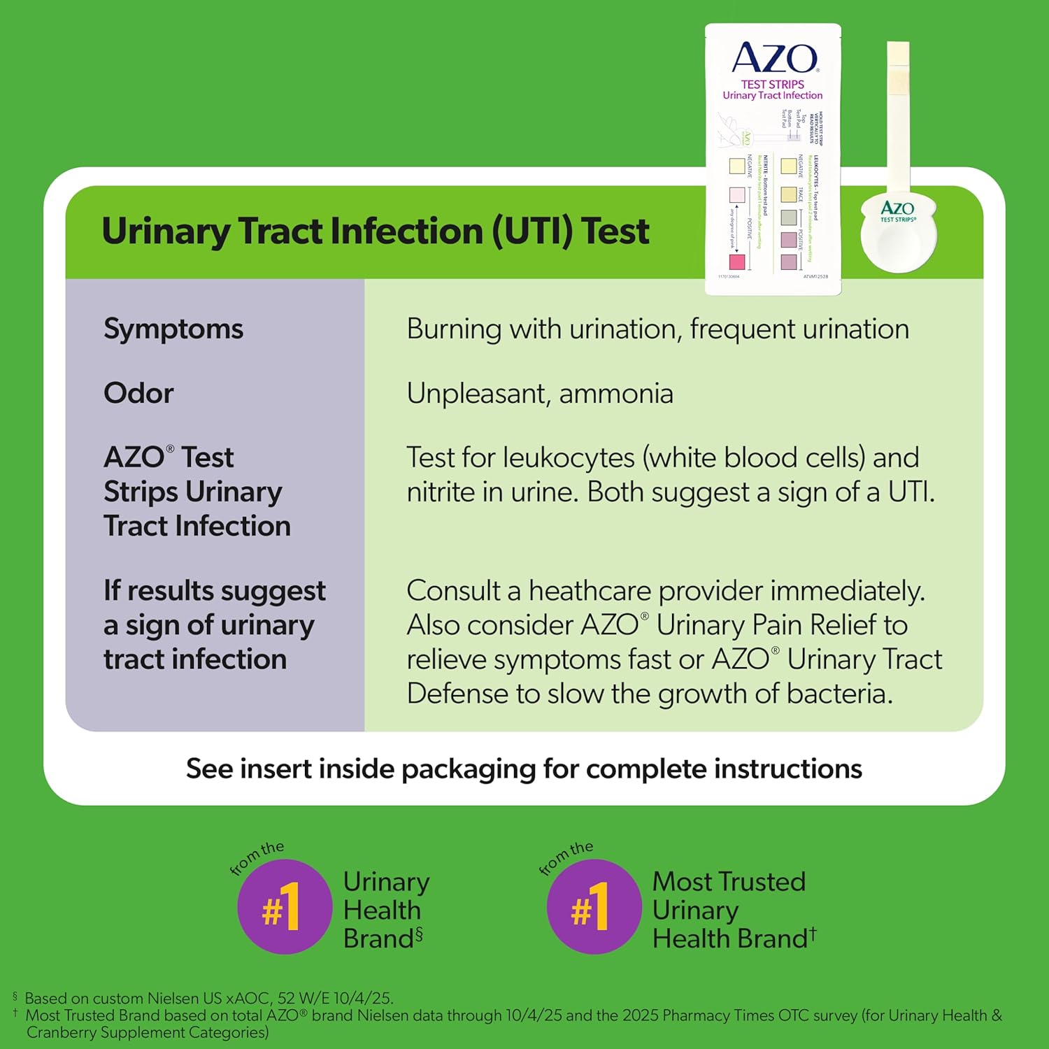 AZO Urinary Tract Infection (UTI) Test Strip + Vaginal pH Test Kit - Image 6