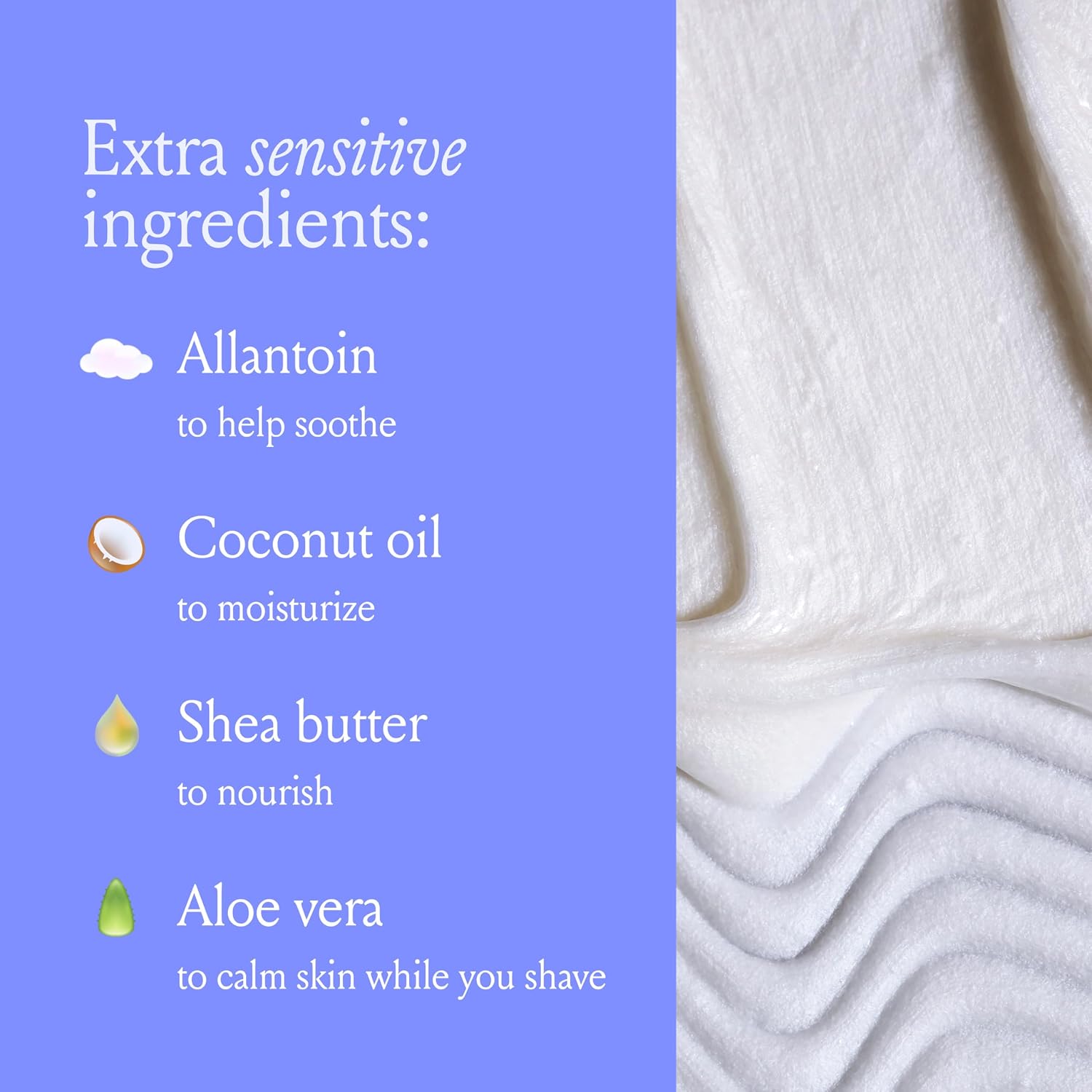 Billie Whipped Shave Cream - Ultra Gentle Protection - Fragrance-Free & Dermatologist-Approved - Designed for Sensitive Skin - 6.5 fl oz - Image 4