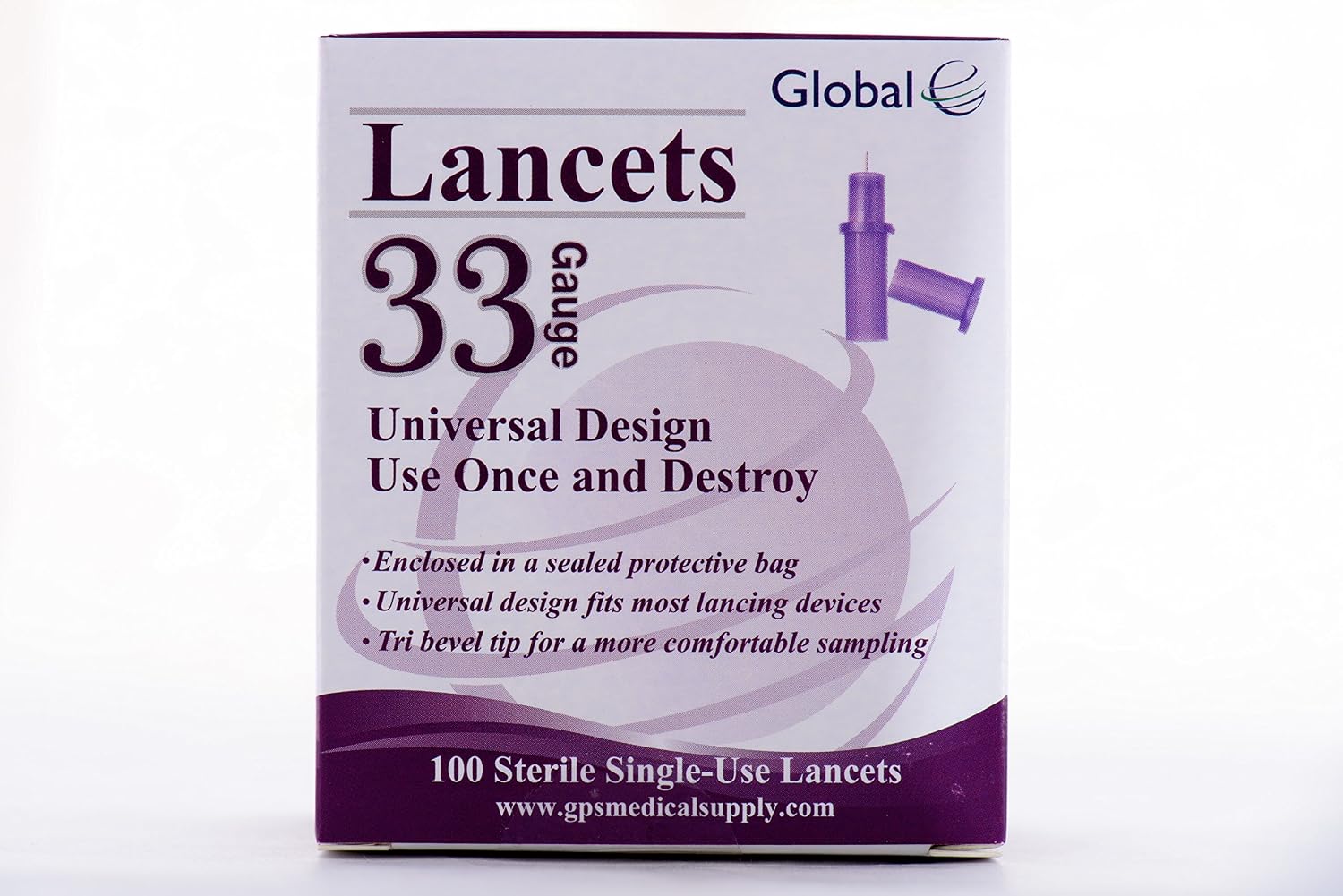 Easy Glide 33 Gauge Pull Top Lancet...