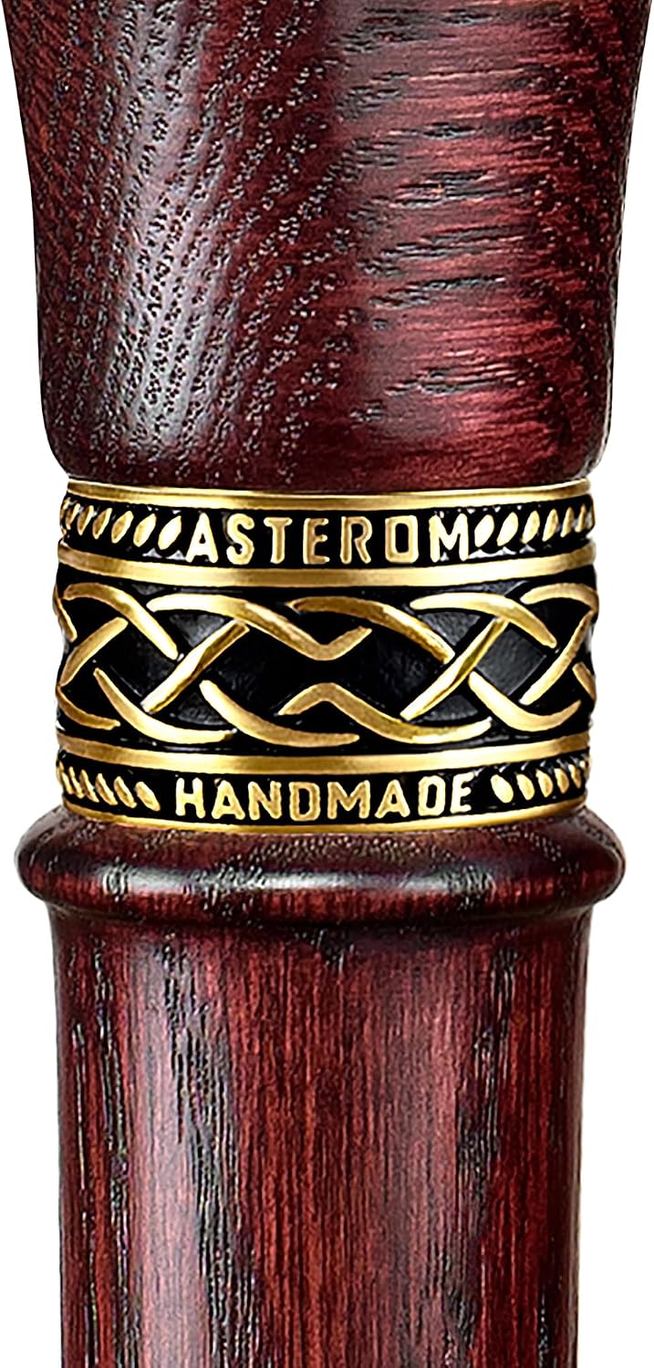 Asterom Handcrafted Walking Cane, Stylish Wooden Canes for Men, Oak Wood - Image 9